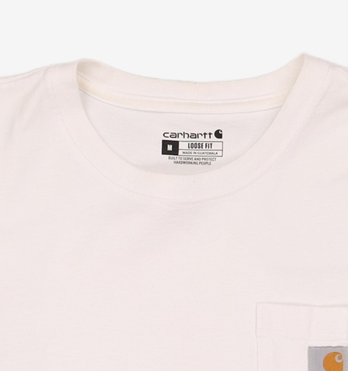칼하트(CARHARTT) 포켓 반팔티 화이트 K87-WHT M