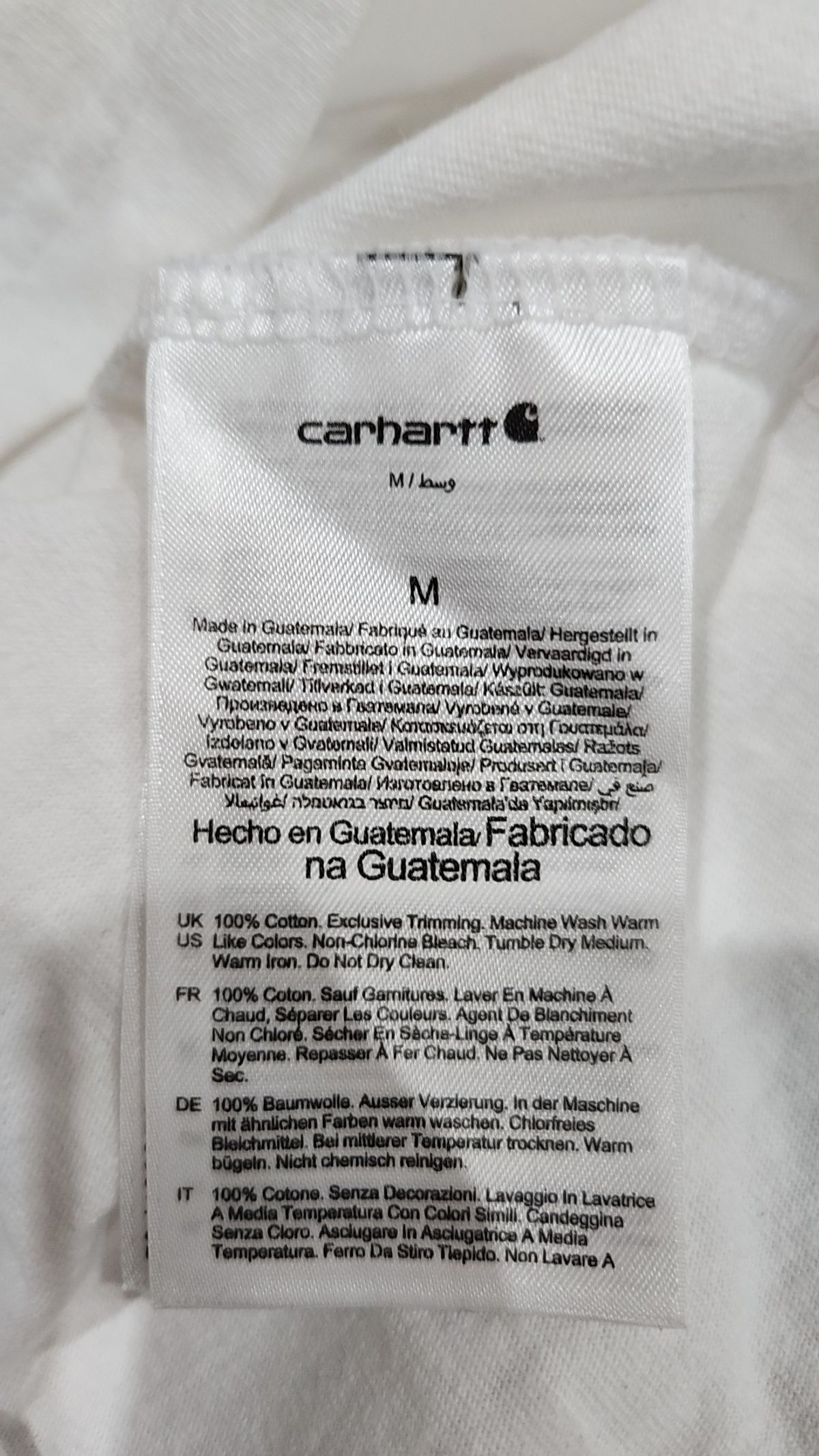 칼하트(CARHARTT) 포켓 반팔티 화이트 K87-WHT M