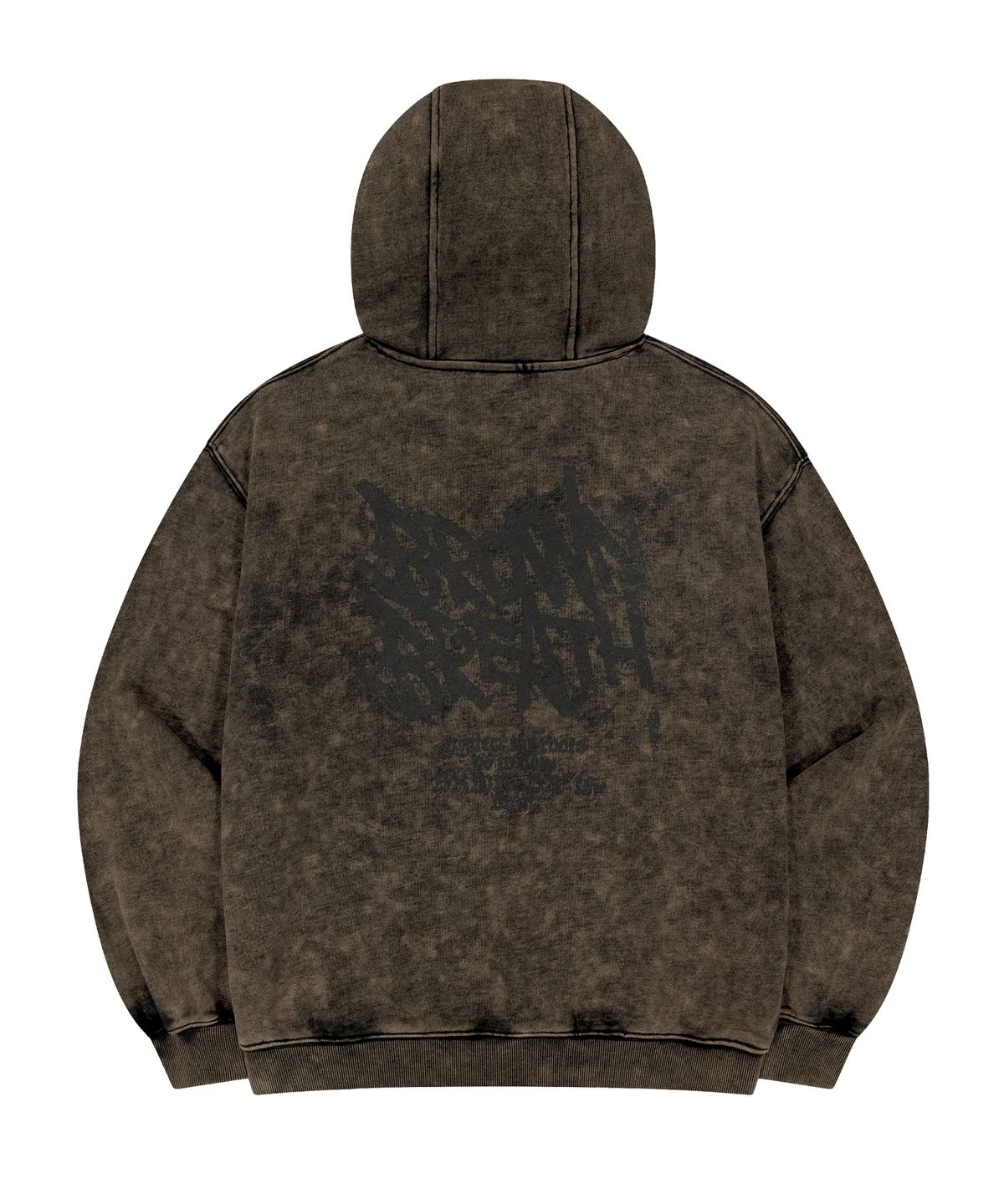 브라운브레스(BROWNBREATH) VINTAGE WASHING TAG HOOD ZIP UP (3colors)