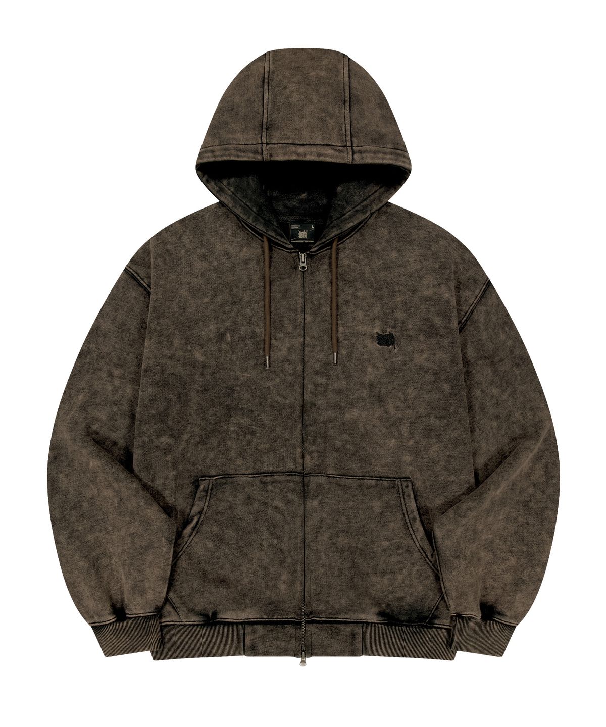 브라운브레스(BROWNBREATH) VINTAGE WASHING TAG HOOD ZIP UP (3colors)