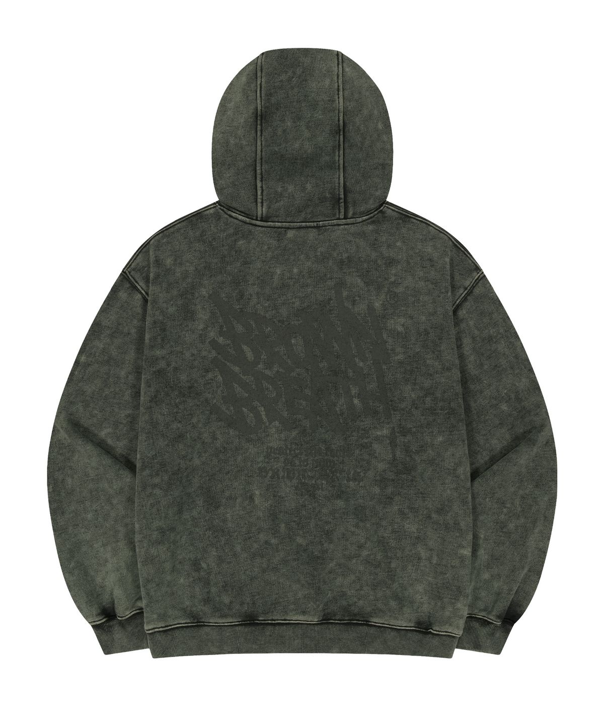 브라운브레스(BROWNBREATH) VINTAGE WASHING TAG HOOD ZIP UP (3colors)