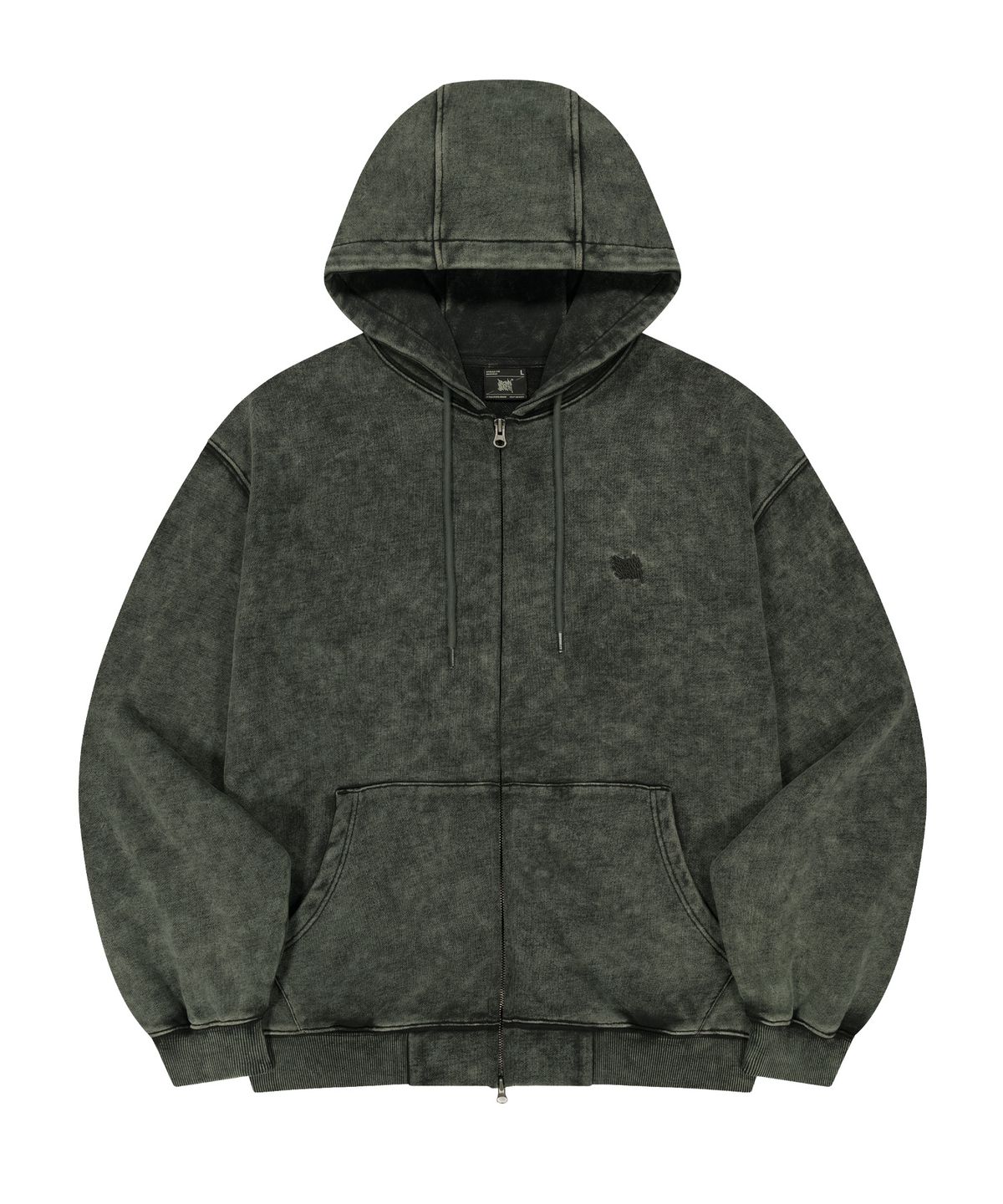 브라운브레스(BROWNBREATH) VINTAGE WASHING TAG HOOD ZIP UP (3colors)