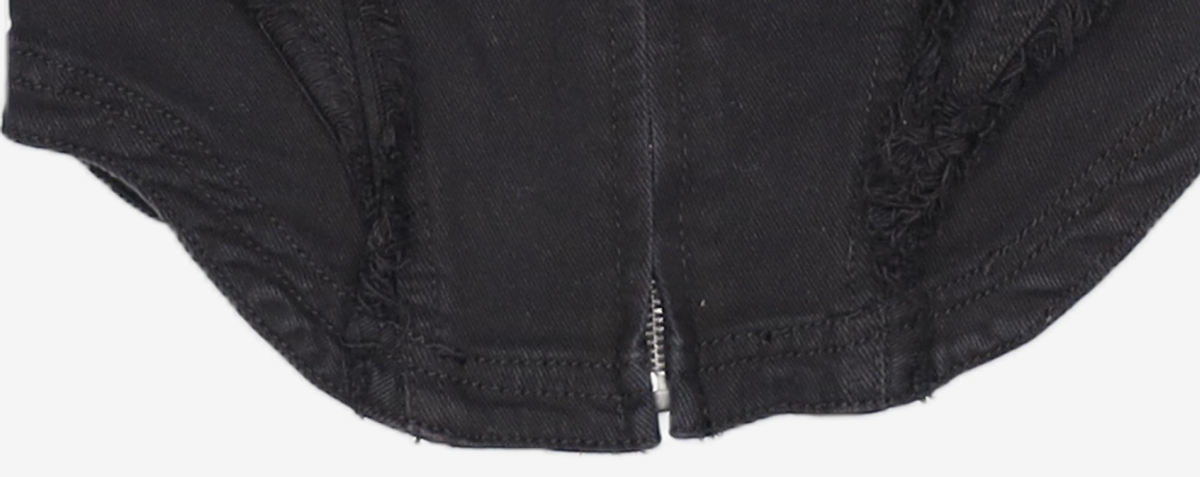 오디너리 홀리데이(ORDINARY HOLIDAY) [키스오브라이프 나띠 착용] 로우 엣지 뷔스티에 [BEIGE] FREE
