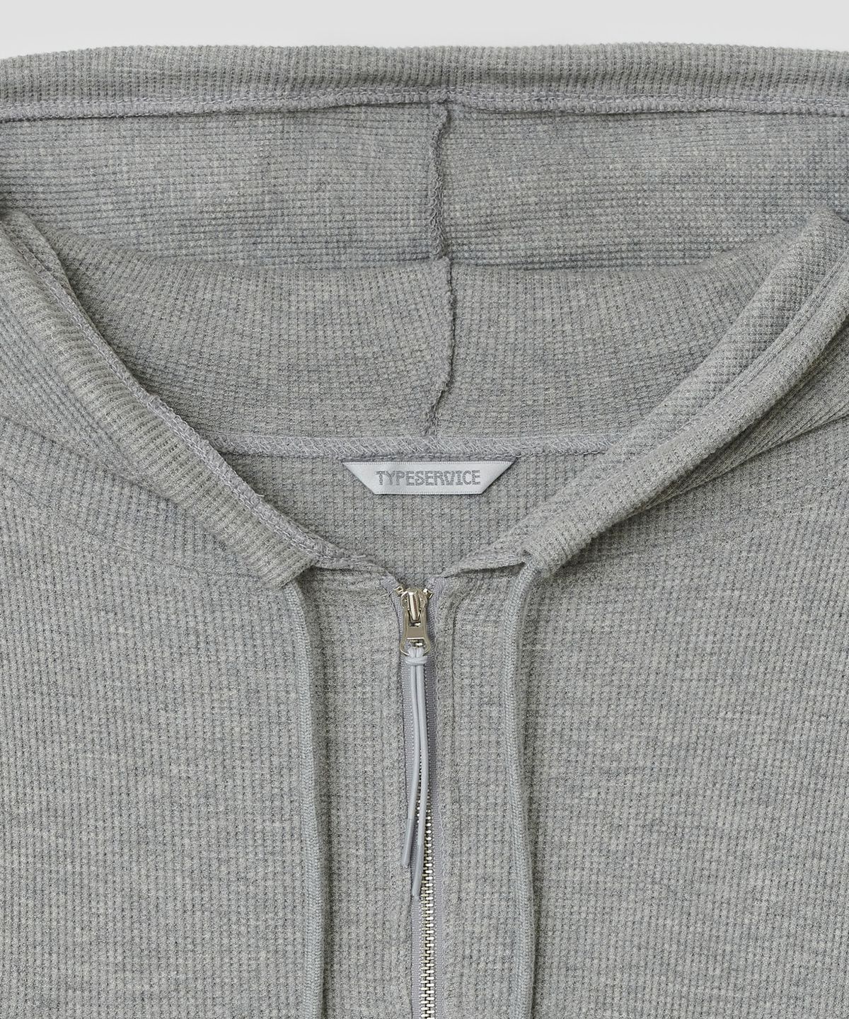 타입서비스(TYPESERVICE) Tiered Zip Hoodie [Gray]