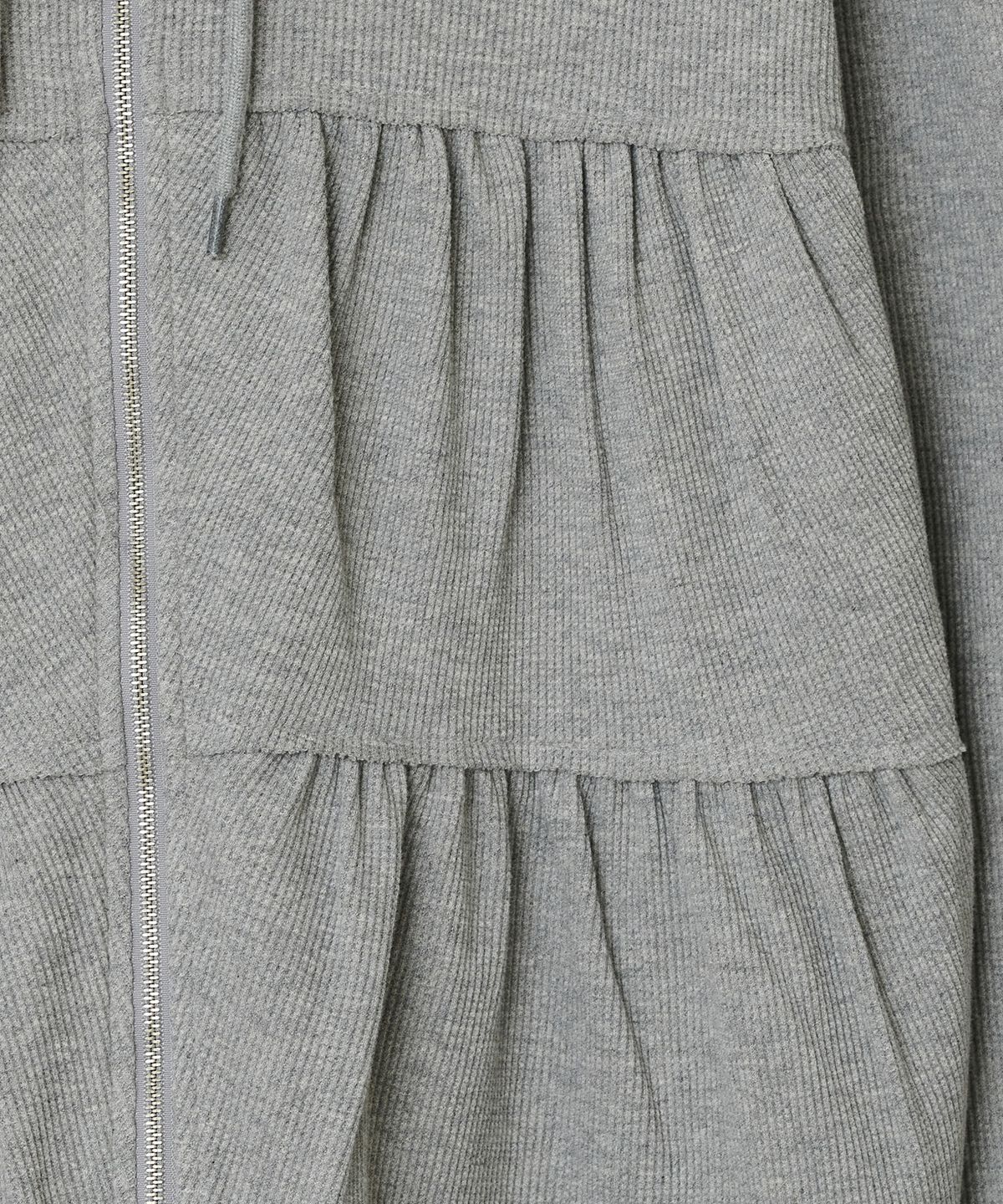 타입서비스(TYPESERVICE) Tiered Zip Hoodie [Gray]
