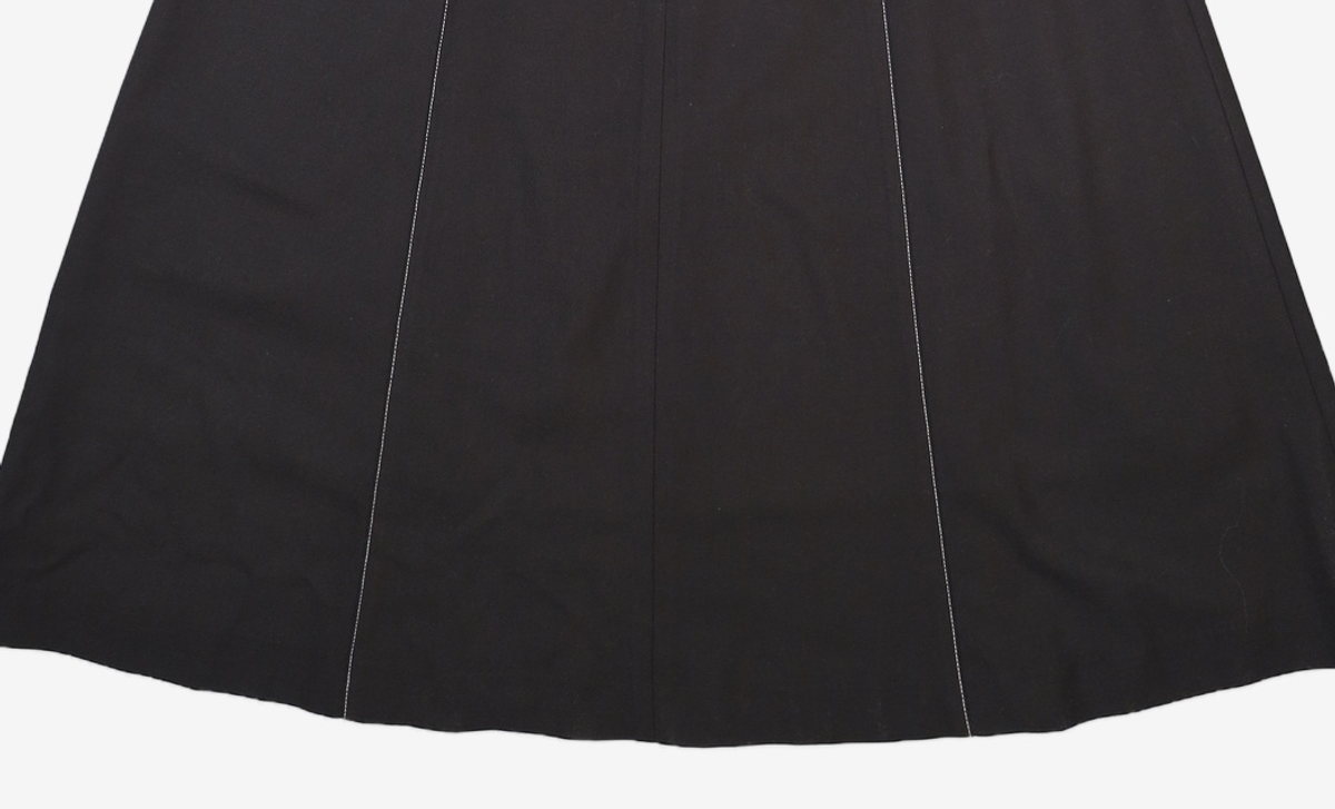 룩캐스트(LOOKAST) 블랙 샐리 칼라 스티치 드레스 / BLACK SALLY COLOR STITCH DRESS S