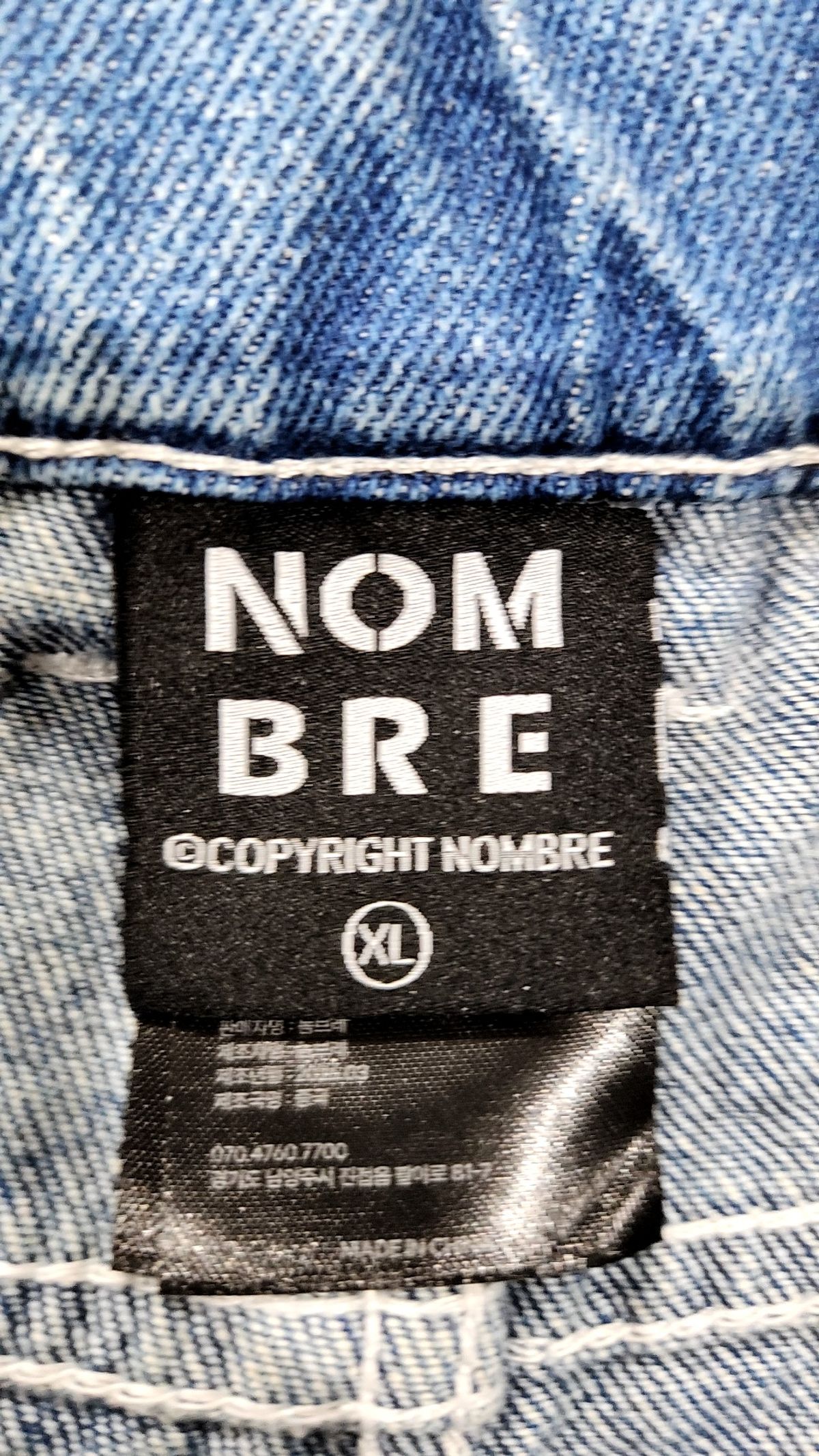놈브레(NOMBRE) 청/데님 팬츠 XL