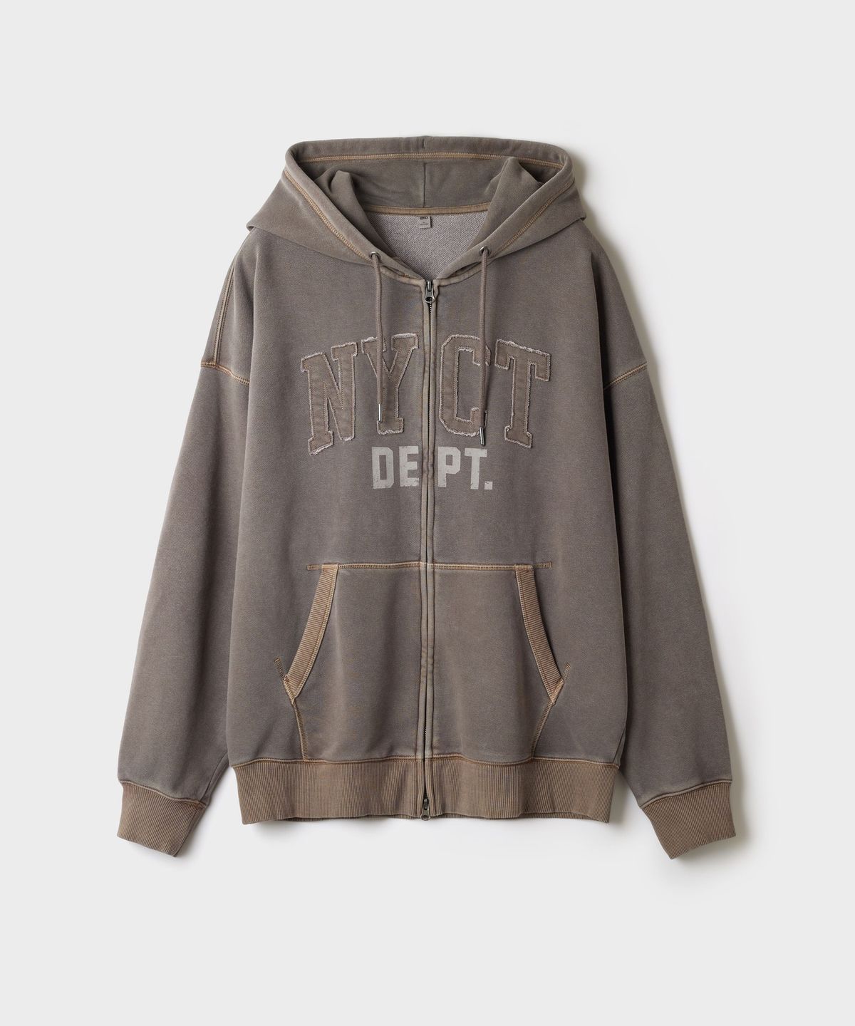 스파오(SPAO) NYCT 피그먼트 후드 집업_SPMZG49CY0