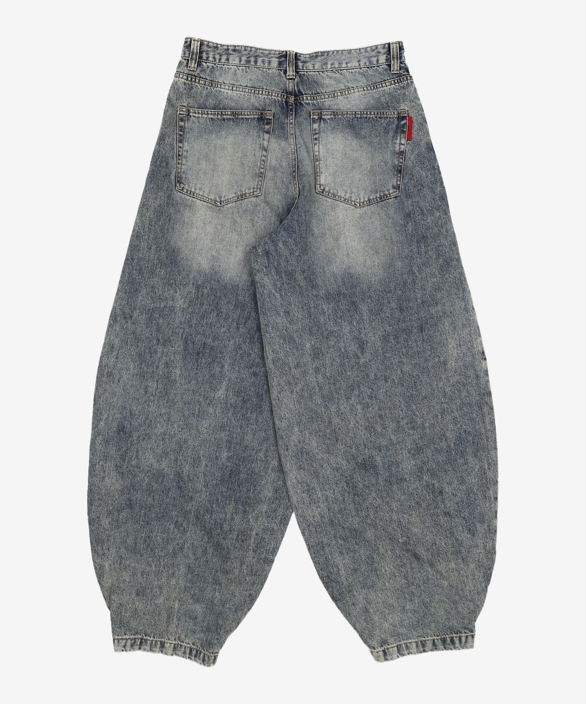 기철(KICHUL) BALLOON FIT DENIM PANTS (BROWN TIN WASHED) M