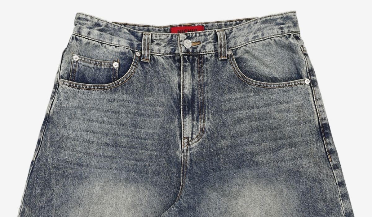 기철(KICHUL) BALLOON FIT DENIM PANTS (BROWN TIN WASHED) M
