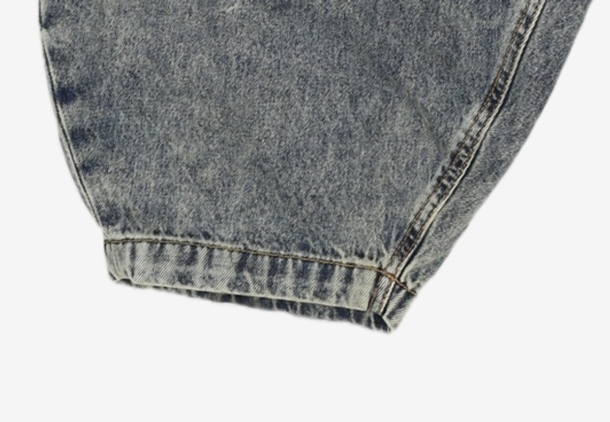 기철(KICHUL) BALLOON FIT DENIM PANTS (BROWN TIN WASHED) M
