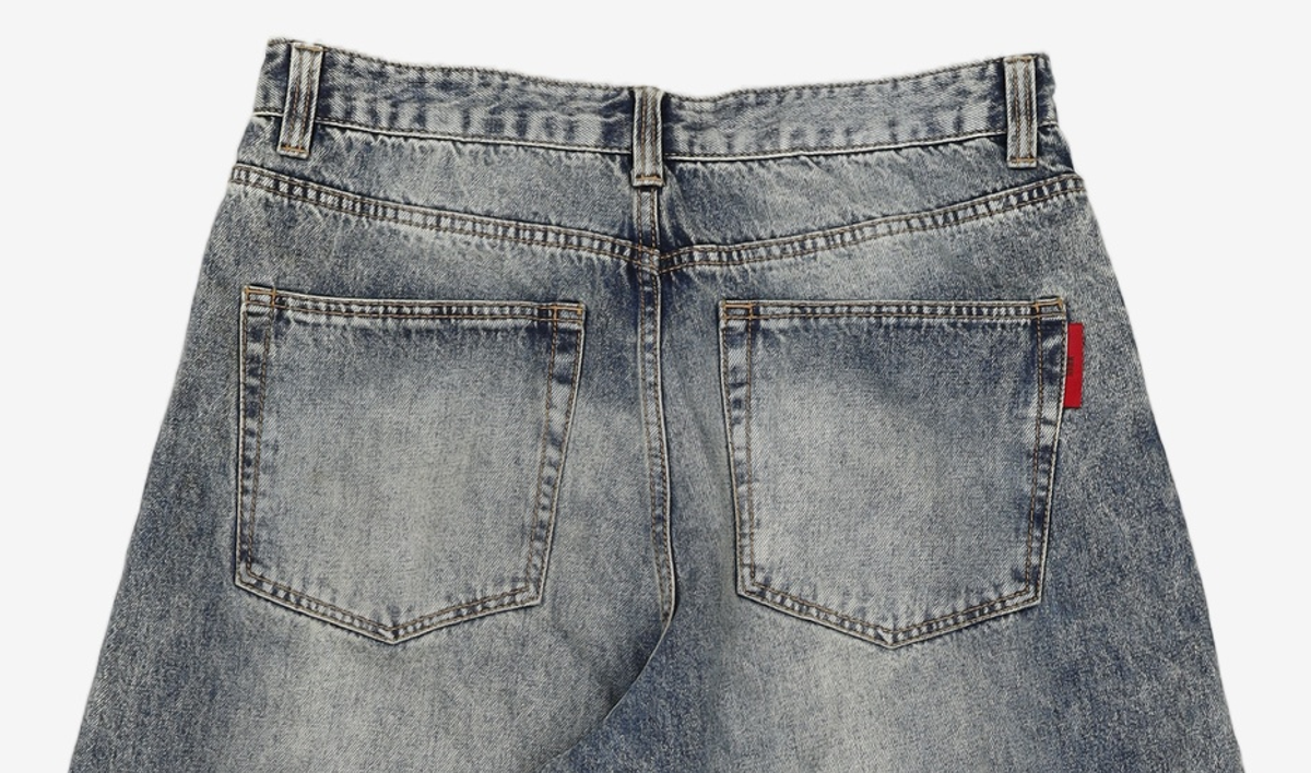 기철(KICHUL) BALLOON FIT DENIM PANTS (BROWN TIN WASHED) M