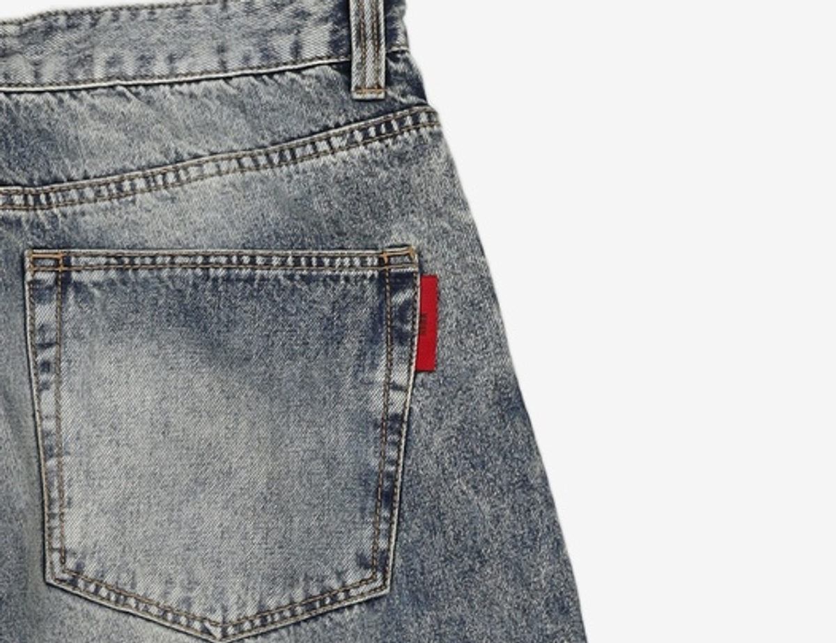 기철(KICHUL) BALLOON FIT DENIM PANTS (BROWN TIN WASHED) M