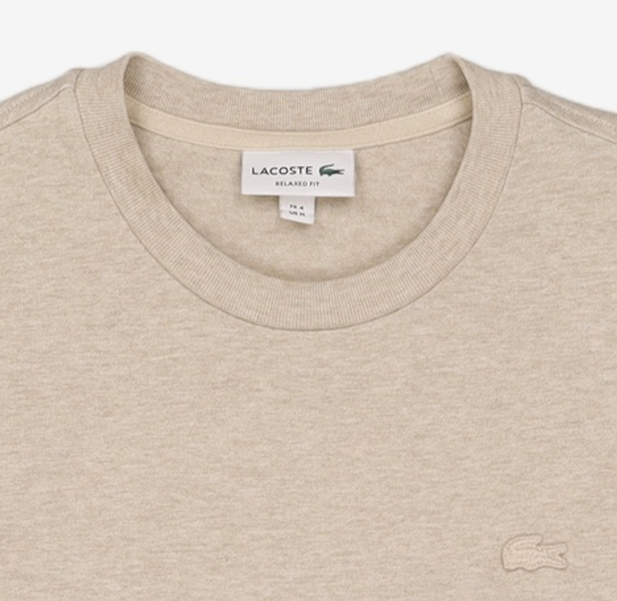 라코스테(LACOSTE) 남성 컬러크록 티셔츠 [멜란지오트밀] M