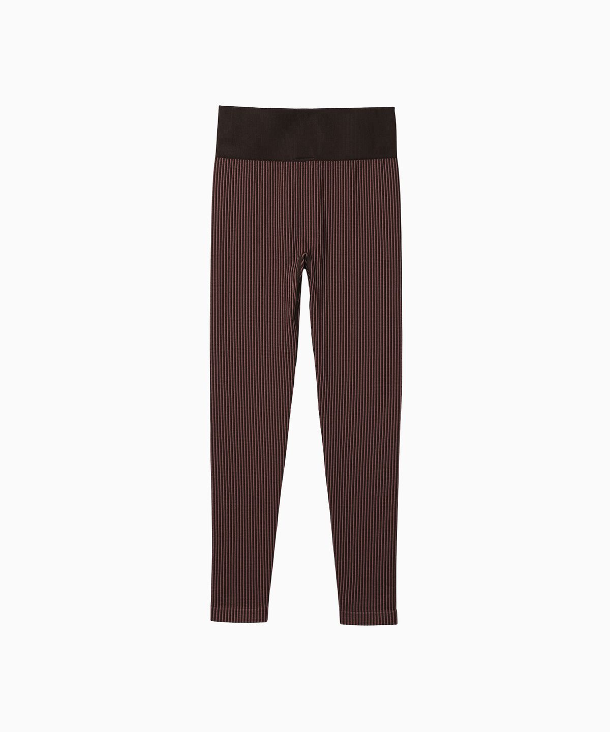 미나수(MENASOO) Two Tone Wholegarment Knit Long Leggings 10부_Pink