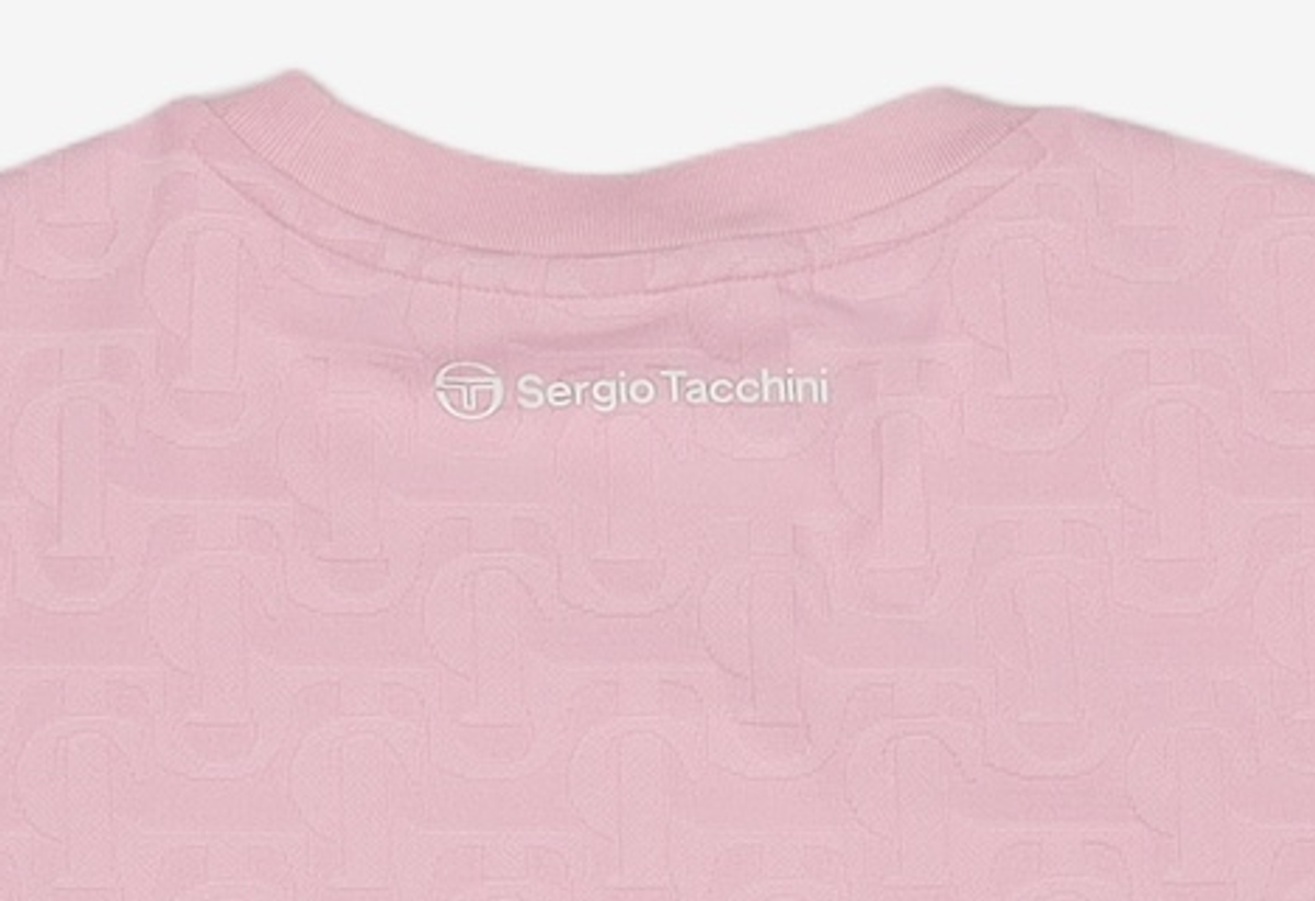 세르지오 타키니(SERGIO TACCHINI) W 데일리 ST 자카드 반팔 크롭 티셔츠 XS