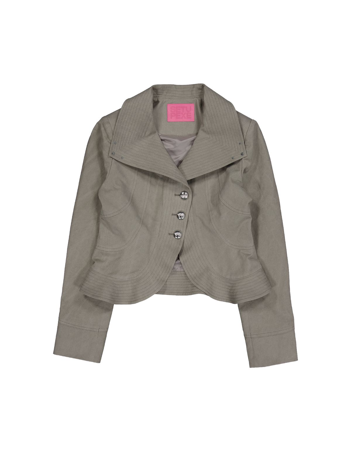 셋업이엑스이(SETUP-EXE) STITCH FLARE JACKET / BEIGE