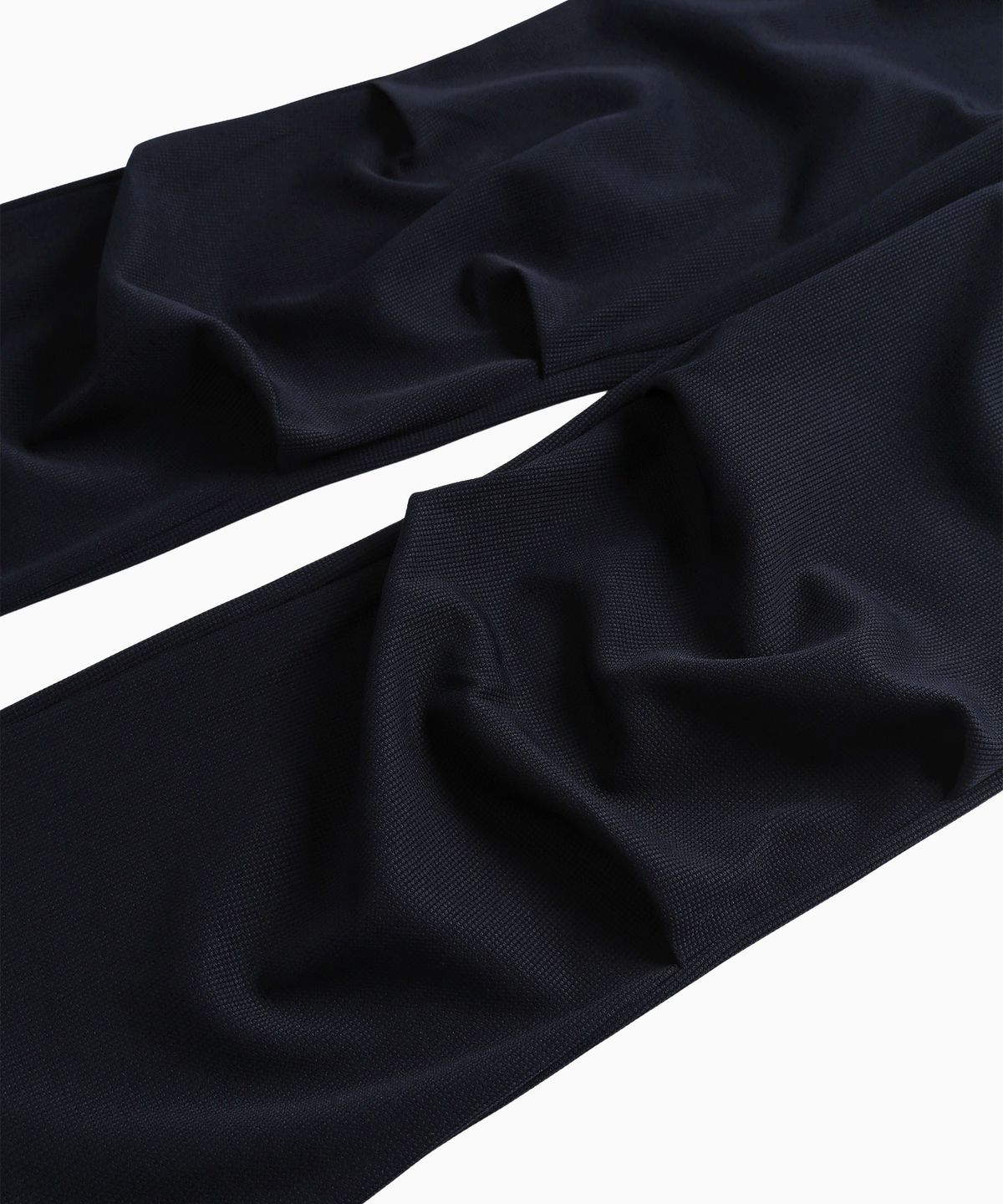 미나수(MENASOO) Waffle Layered Waist Pants_Navy