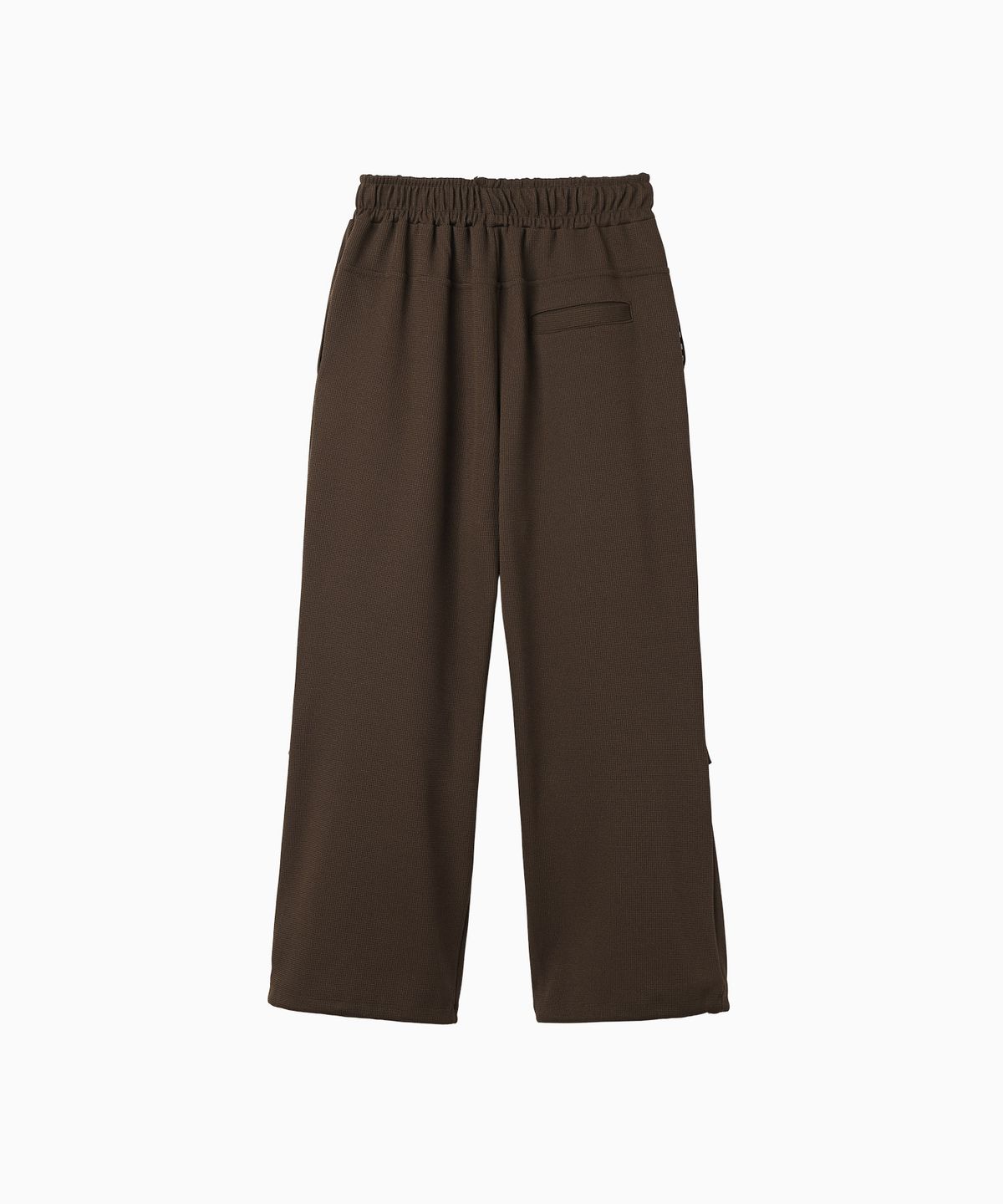미나수(MENASOO) Waffle Layered Waist Pants_Brown
