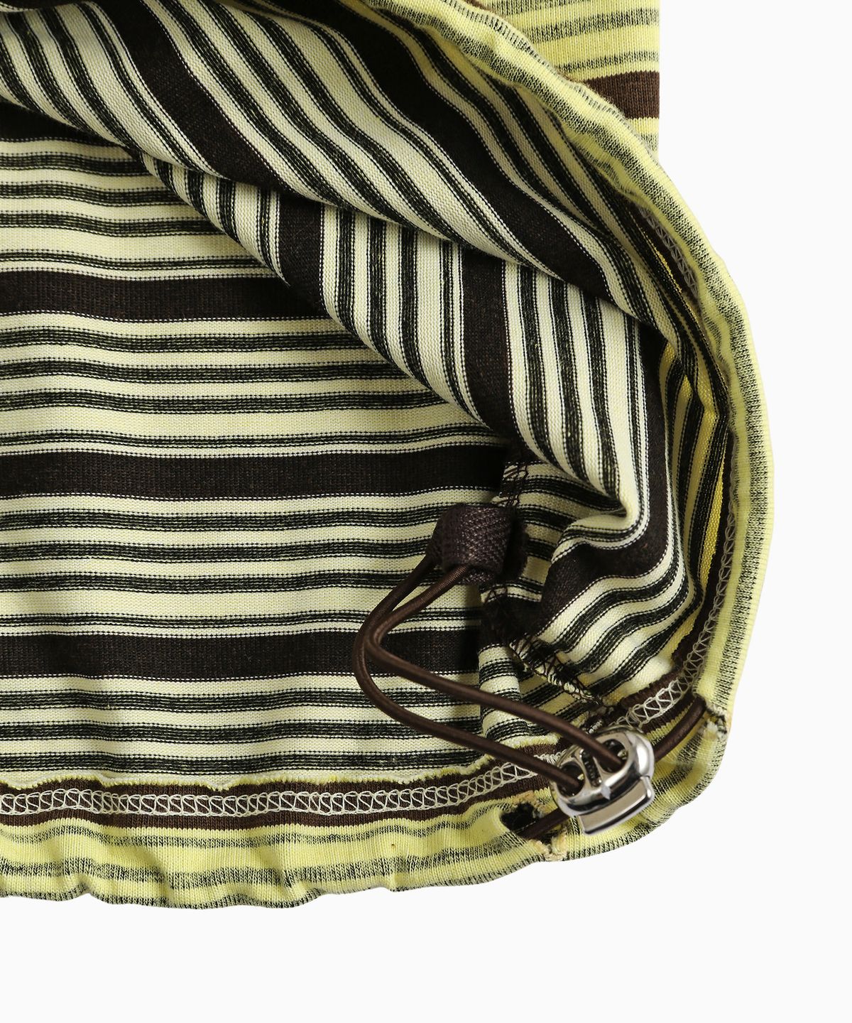 미나수(MENASOO) Vintage Stripe Rugby T Shirt_Yellow