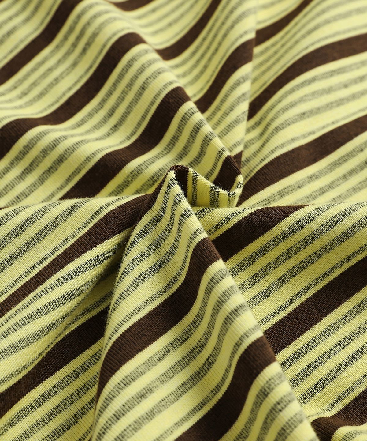 미나수(MENASOO) Vintage Stripe Rugby T Shirt_Yellow