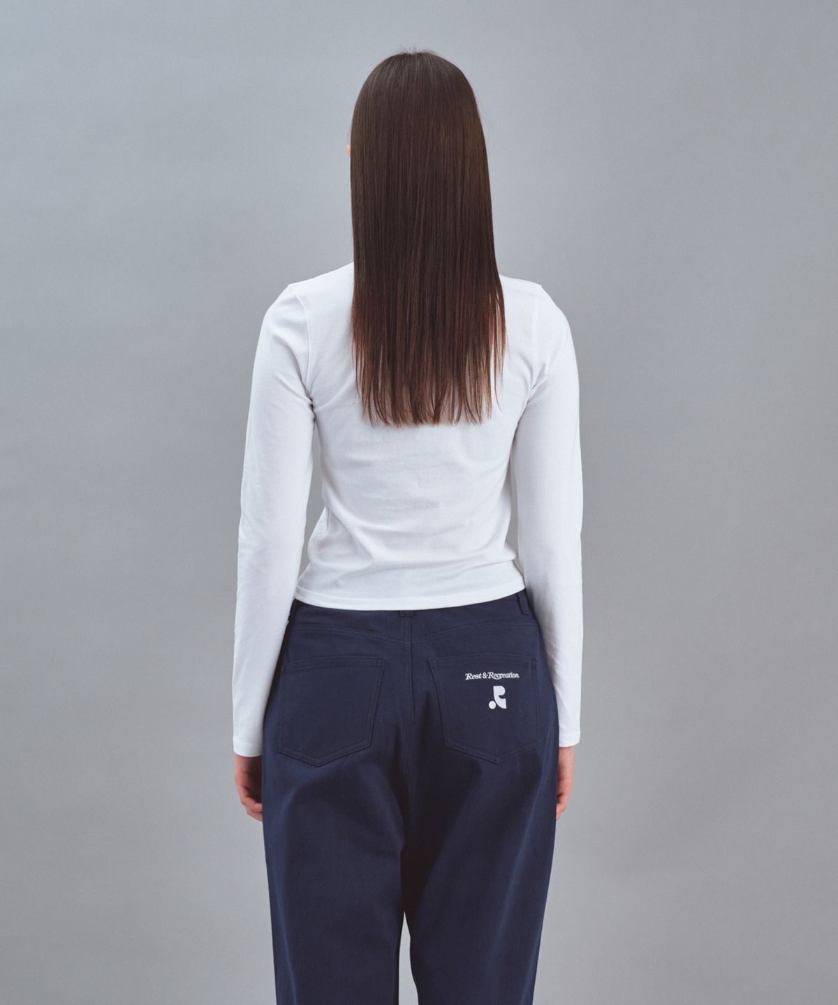 레스트앤레크레이션(REST&RECREATION) BASIC LONG SLEEVE - WHITE