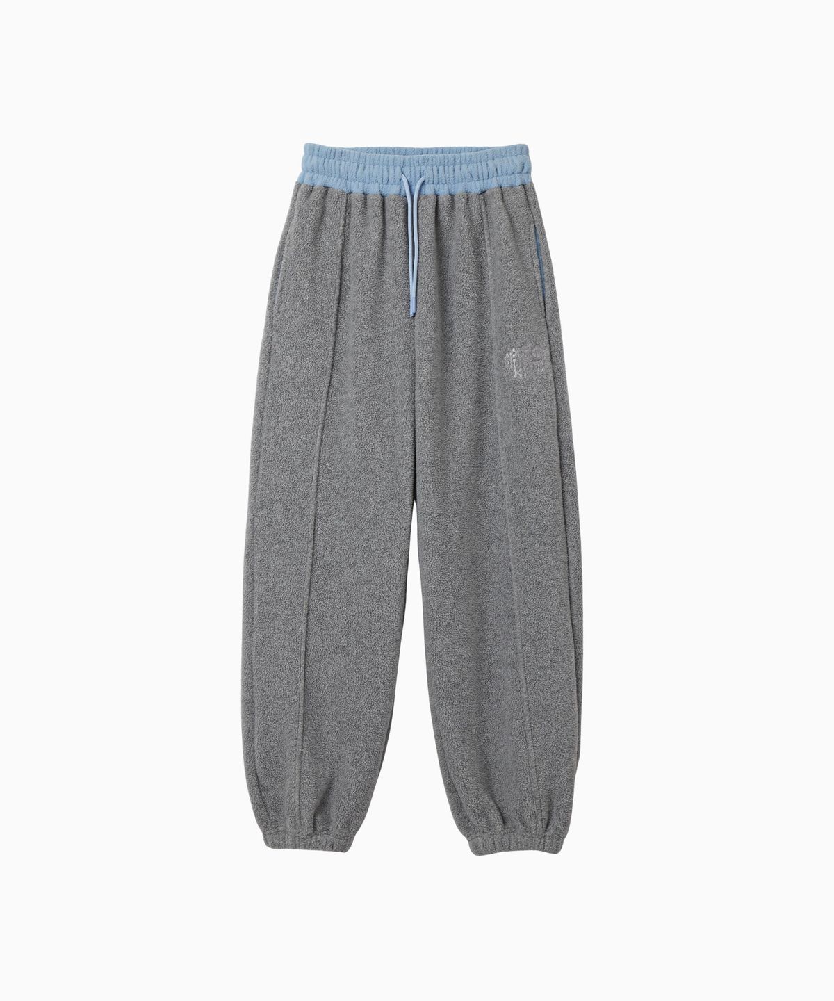 미나수(MENASOO) Waist Point Warm Fleece Jogger Pants_Melange Gray