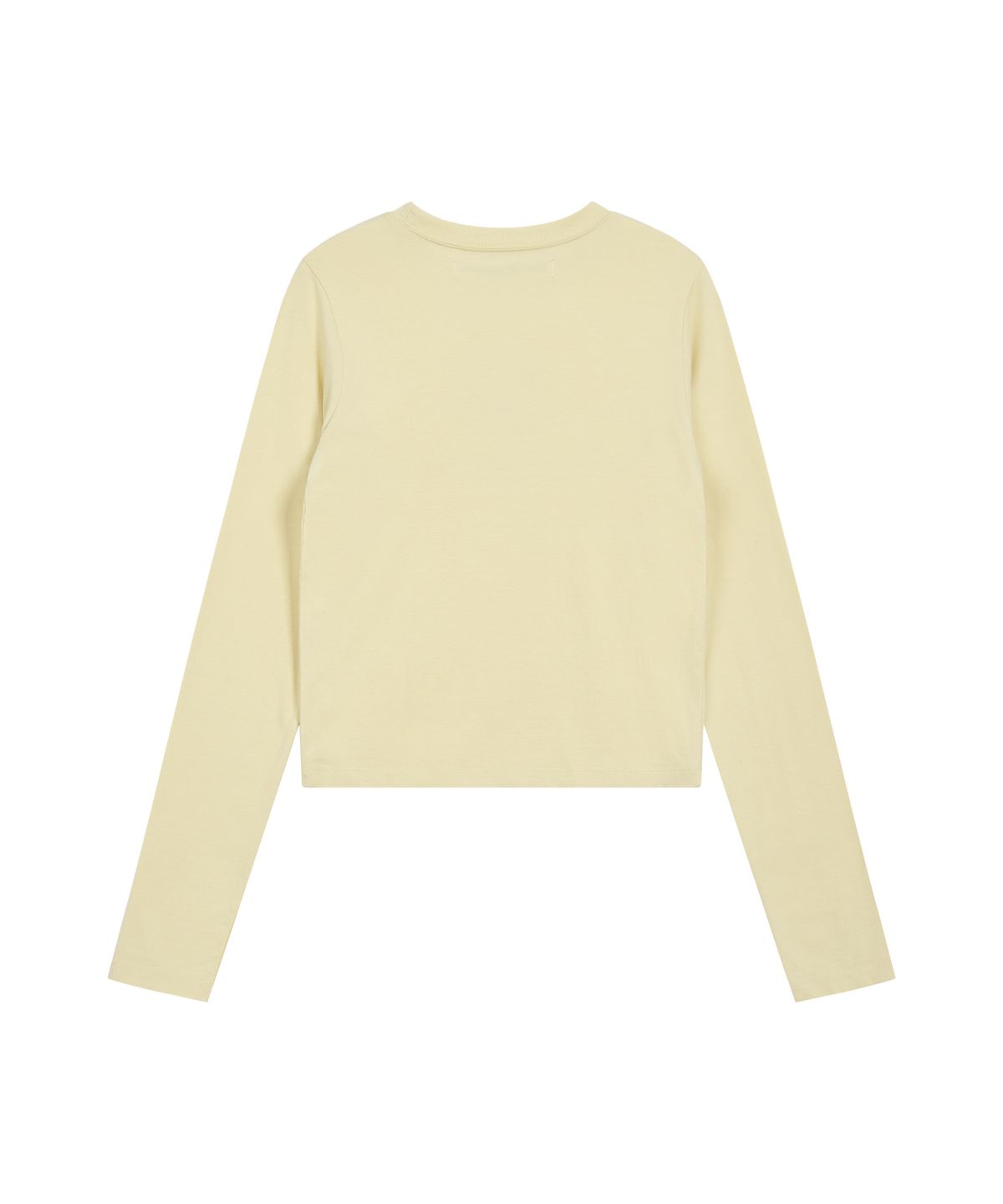 레스트앤레크레이션(REST&RECREATION) RiRi LOGO LONG SLEEVE - LIGHT YELLOW