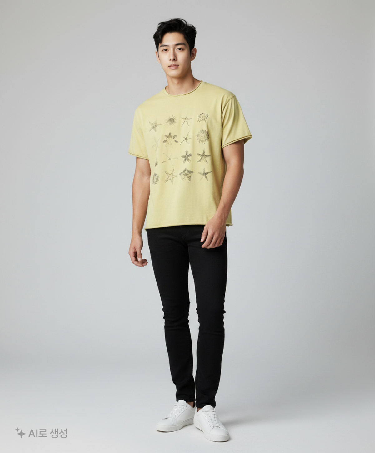 해칭룸(HATCHINGROOM) Starfish Tee Dark M.Grey 4
