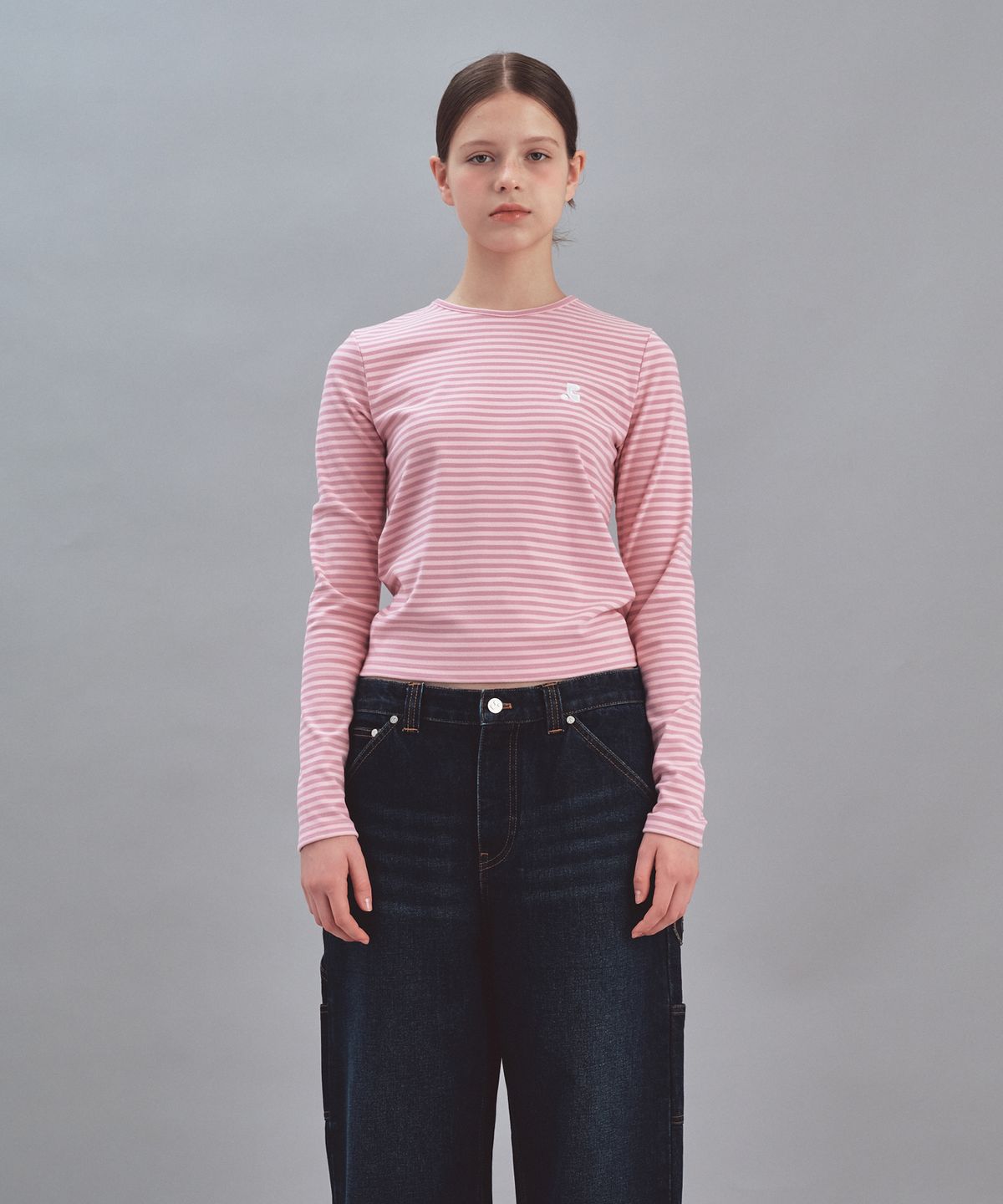 레스트앤레크레이션(REST&RECREATION) STRIPE LONG SLEEVE - PINK