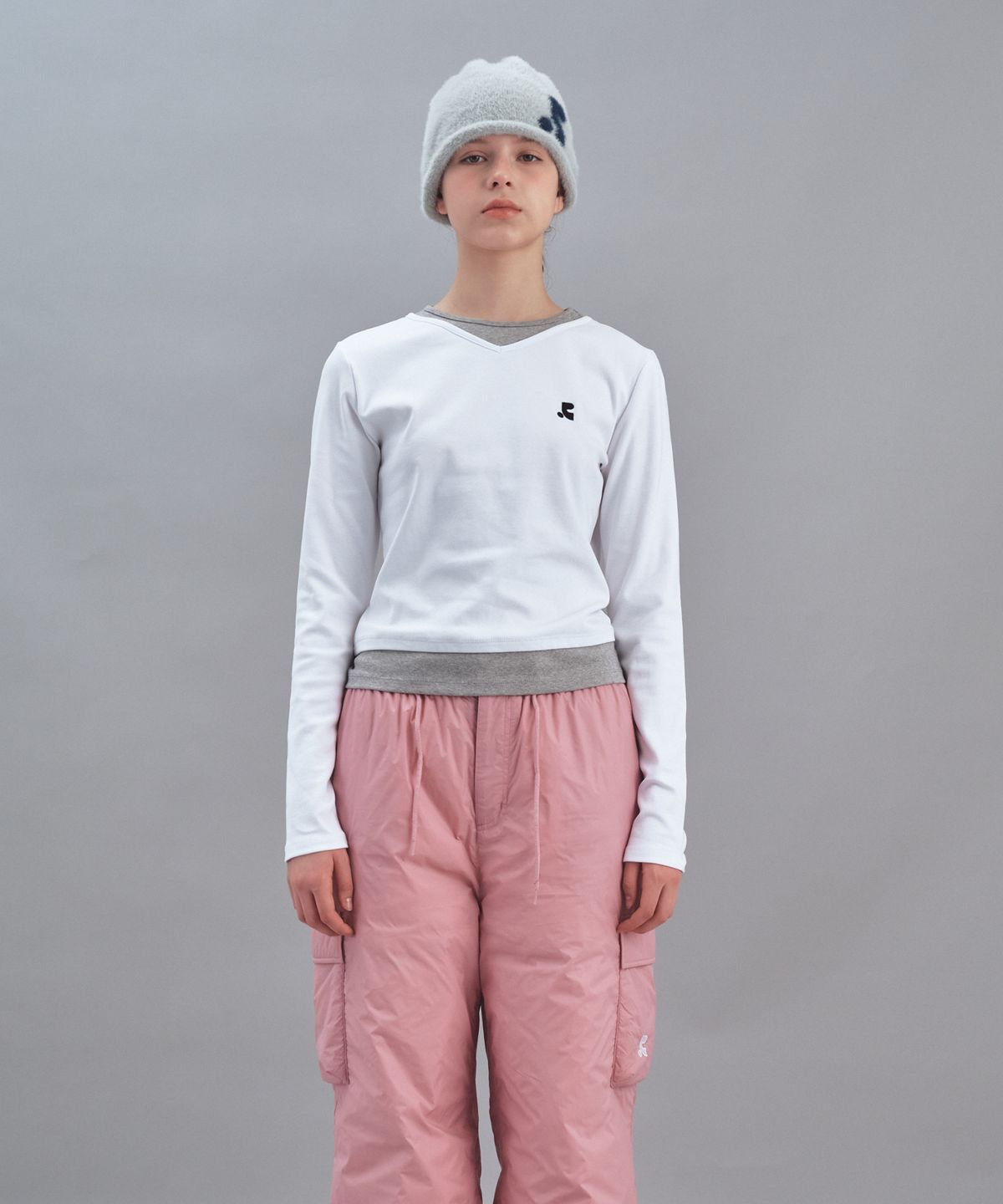 레스트앤레크레이션(REST&RECREATION) LAYERED LONG SLEEVE - WHITE