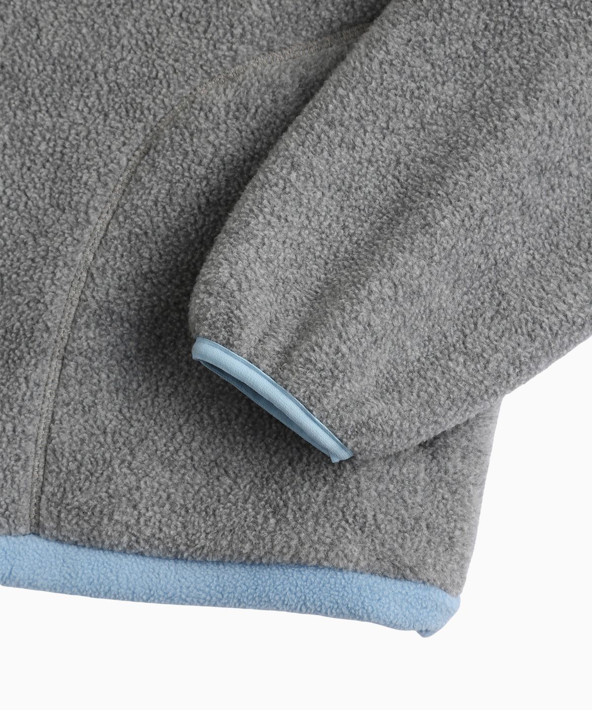 미나수(MENASOO) Two Tone Warm Fleece Half Zip Pullover_Melange Gray