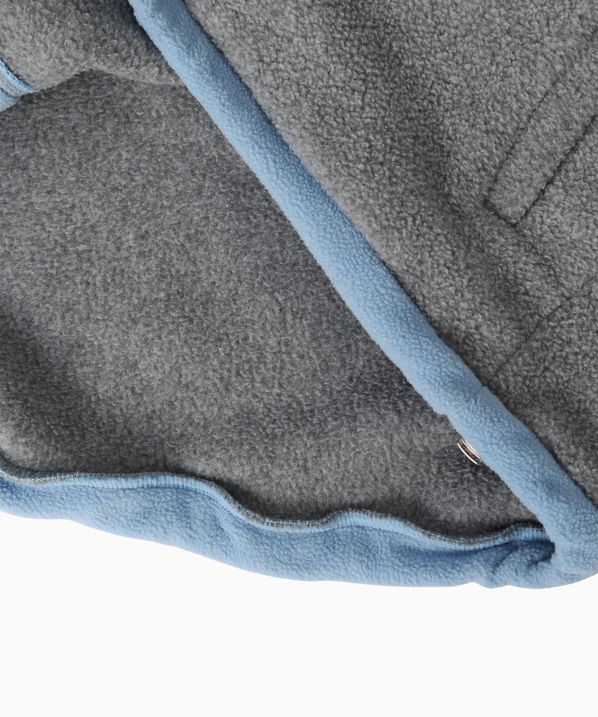 미나수(MENASOO) Two Tone Warm Fleece Half Zip Pullover_Melange Gray