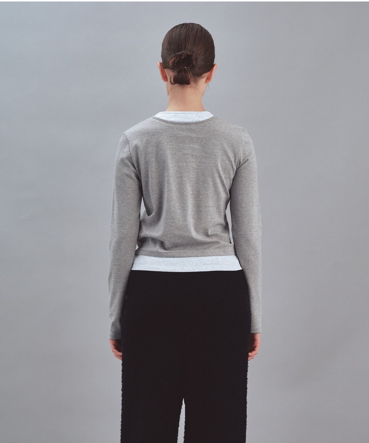 레스트앤레크레이션(REST&RECREATION) LAYERED LONG SLEEVE - GREY