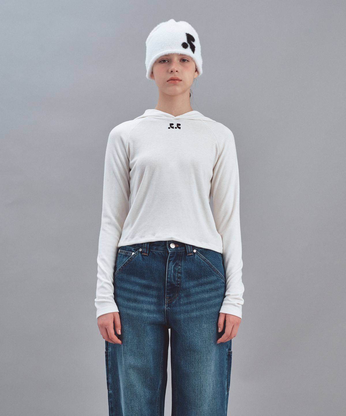 레스트앤레크레이션(REST&RECREATION) HOOD LONG SLEEVE - WHITE