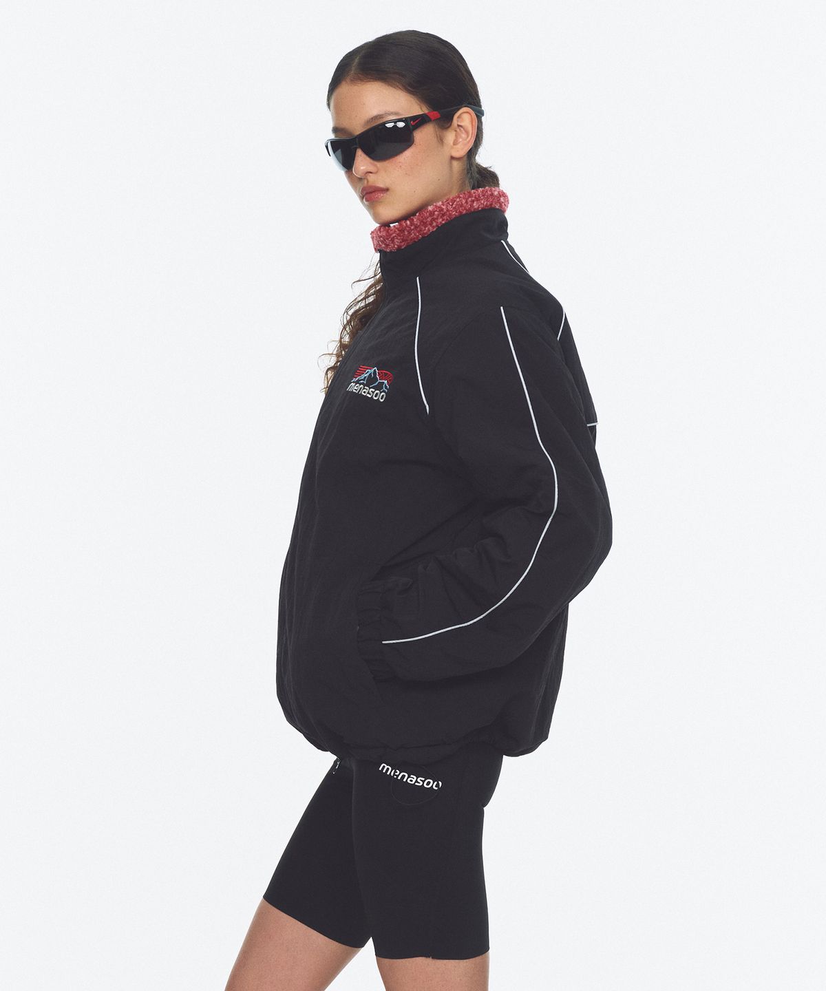 미나수(MENASOO) Dual Shell Dumble Reversible Jacket_Red