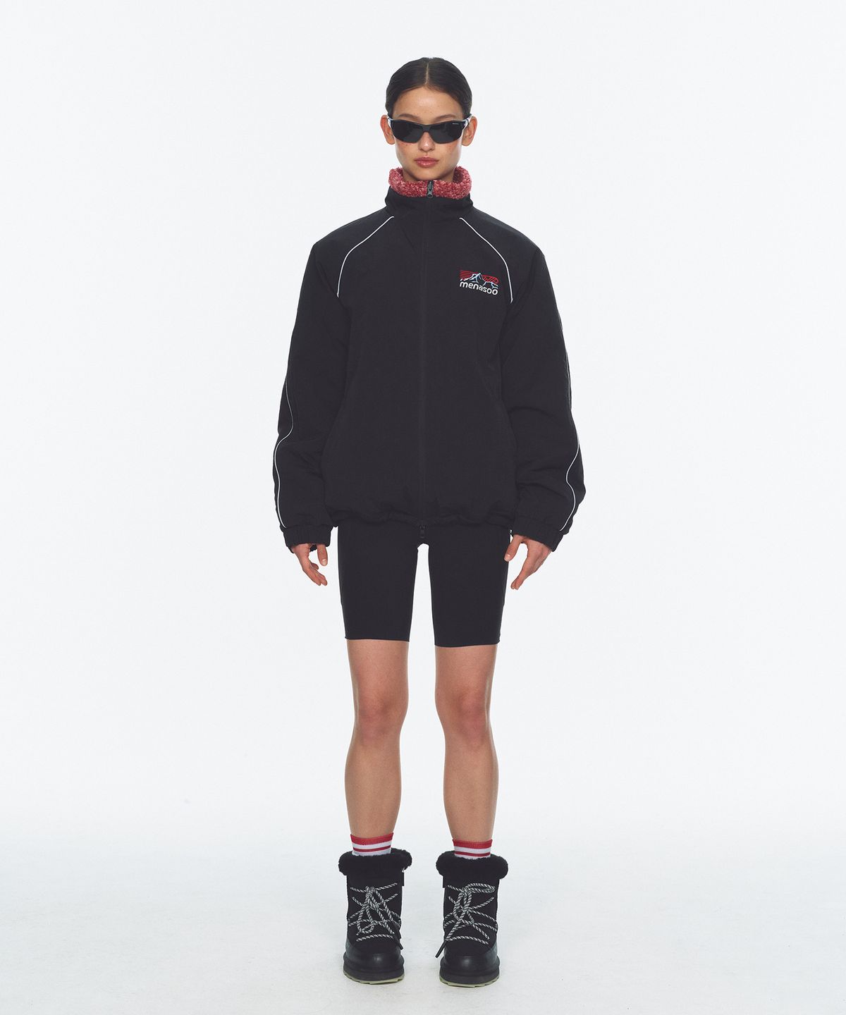 미나수(MENASOO) Dual Shell Dumble Reversible Jacket_Red