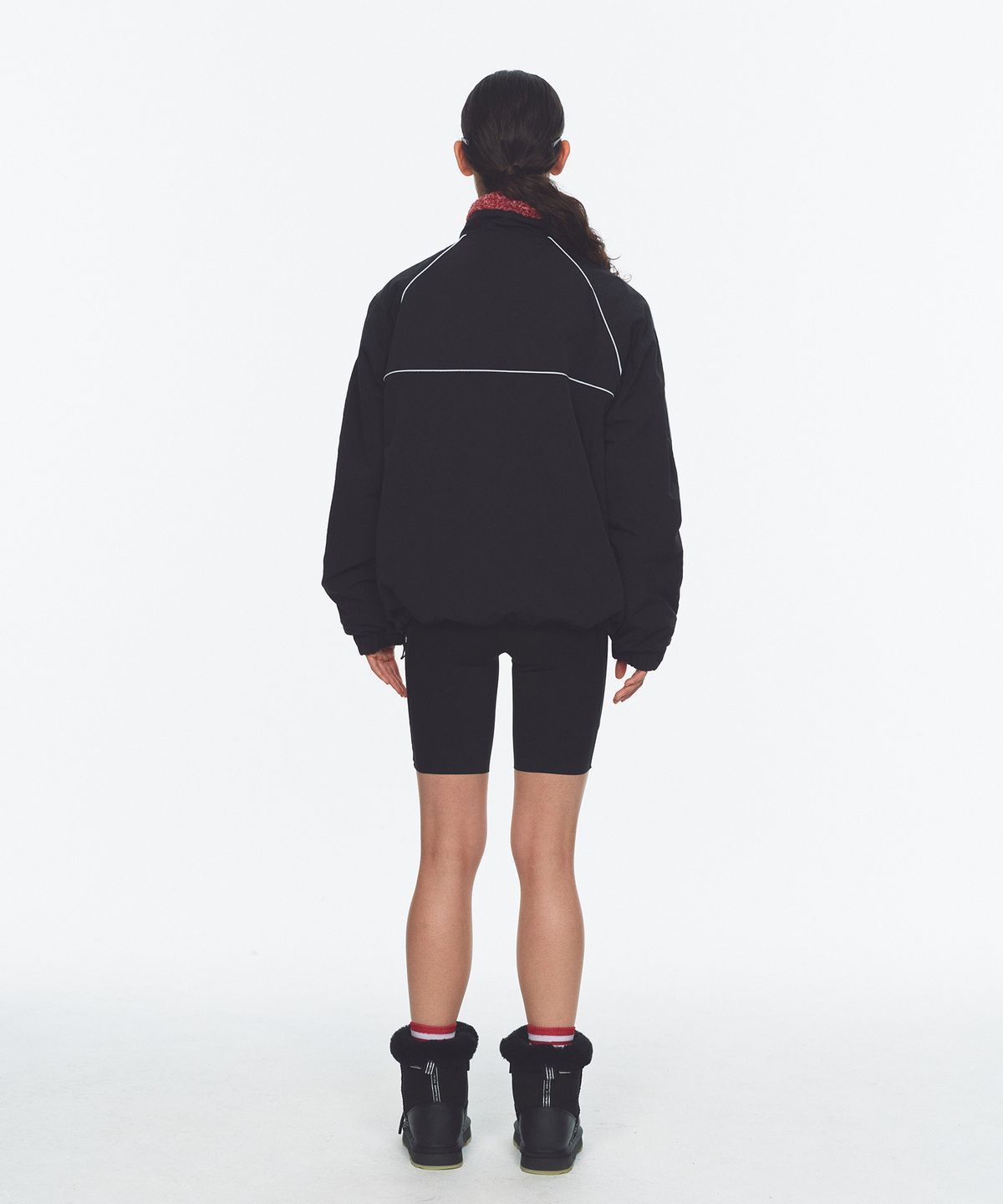 미나수(MENASOO) Dual Shell Dumble Reversible Jacket_Red