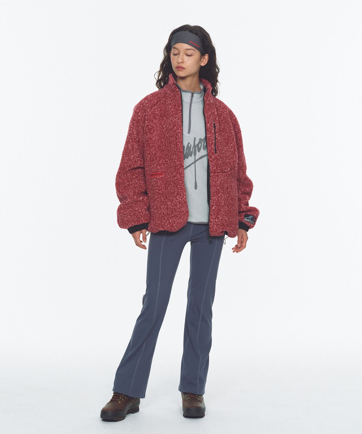 미나수(MENASOO) Dual Shell Dumble Reversible Jacket_Red