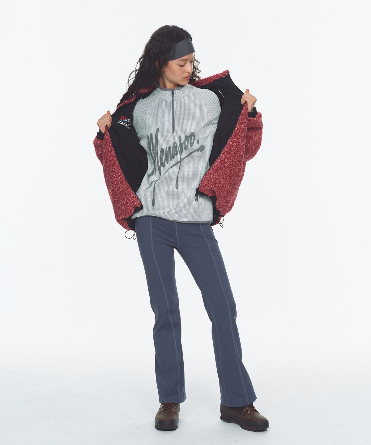 미나수(MENASOO) Dual Shell Dumble Reversible Jacket_Red