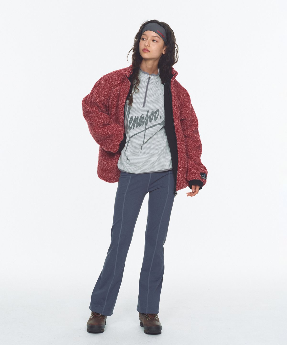 미나수(MENASOO) Dual Shell Dumble Reversible Jacket_Red