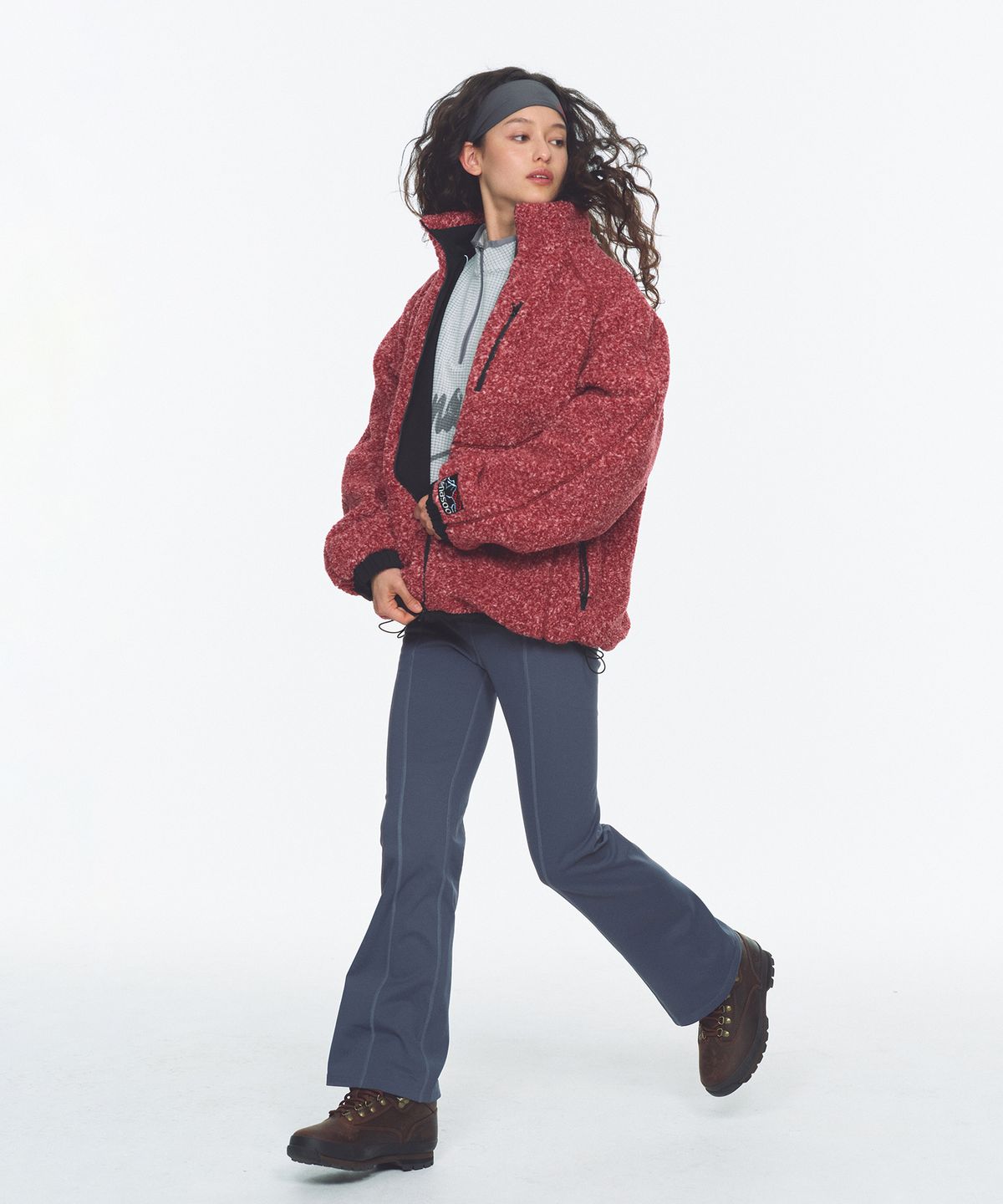 미나수(MENASOO) Dual Shell Dumble Reversible Jacket_Red