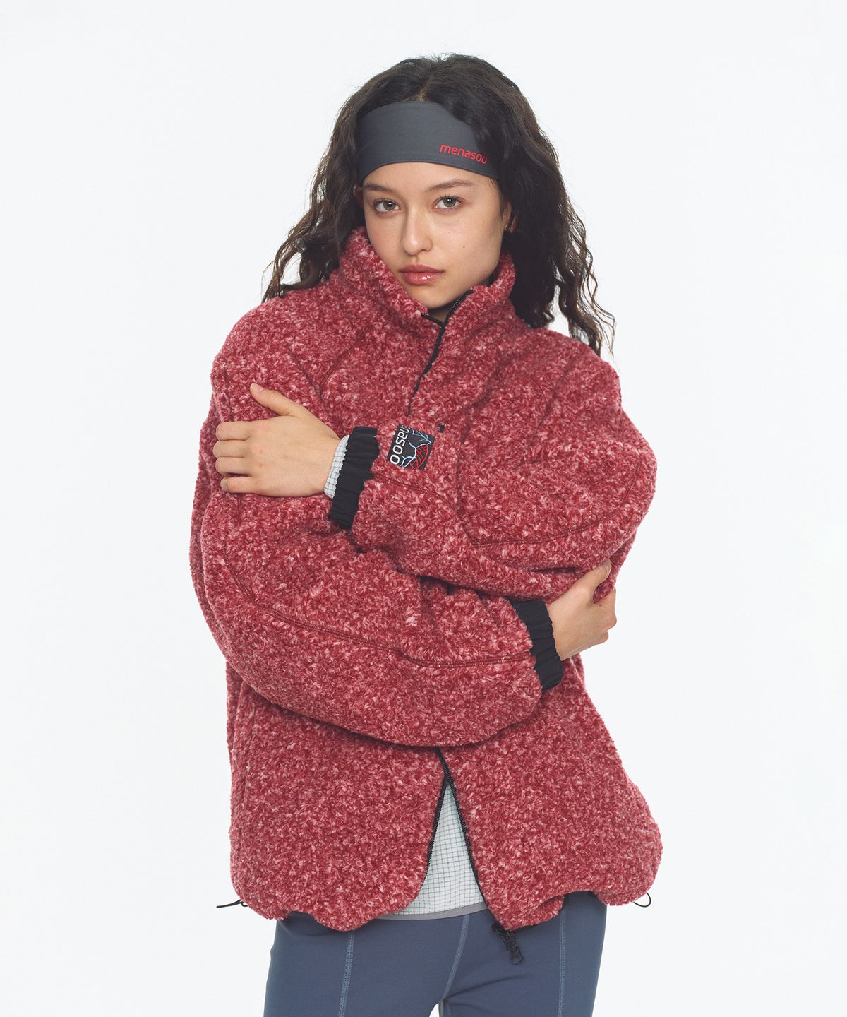 미나수(MENASOO) Dual Shell Dumble Reversible Jacket_Red