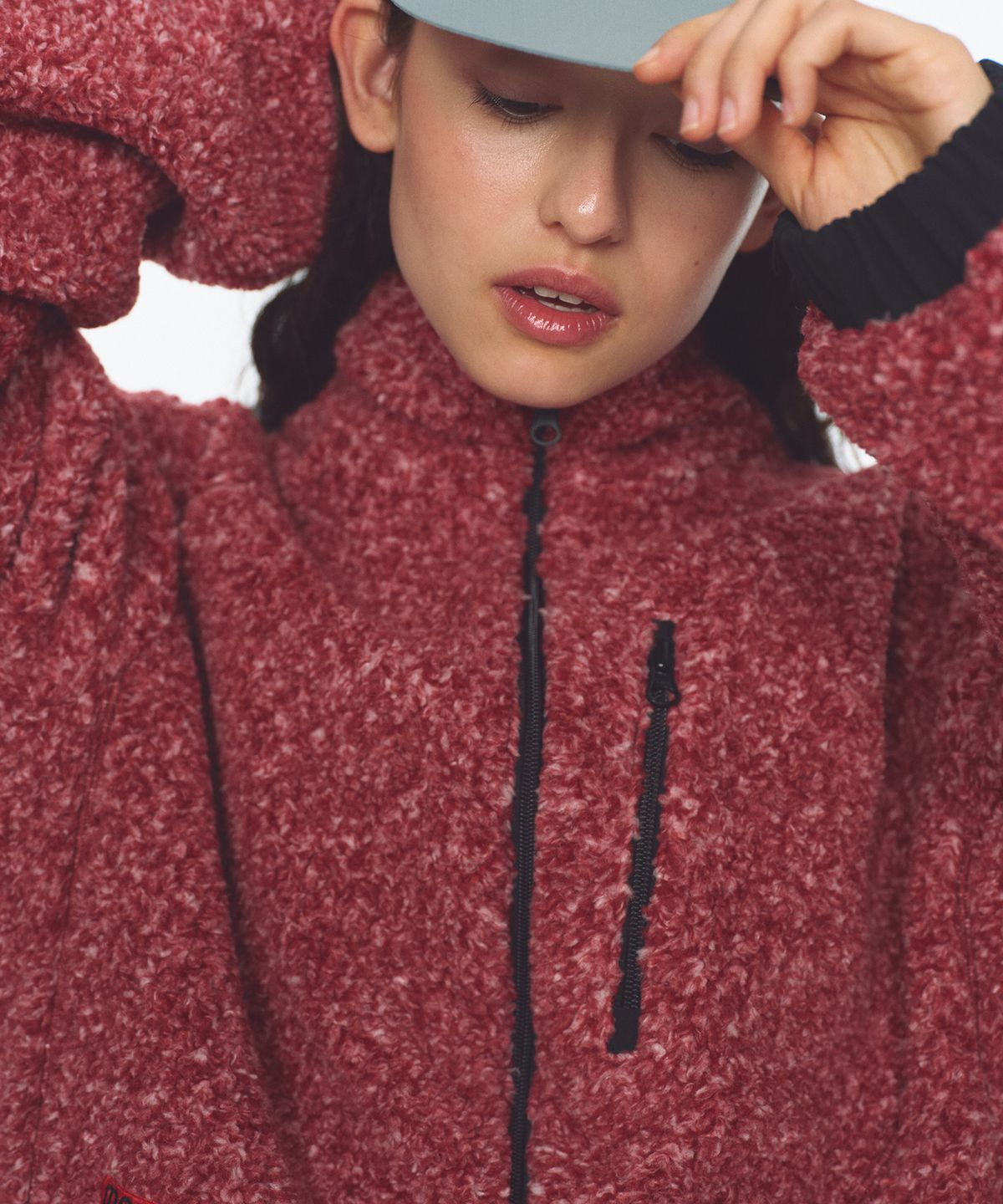 미나수(MENASOO) Dual Shell Dumble Reversible Jacket_Red