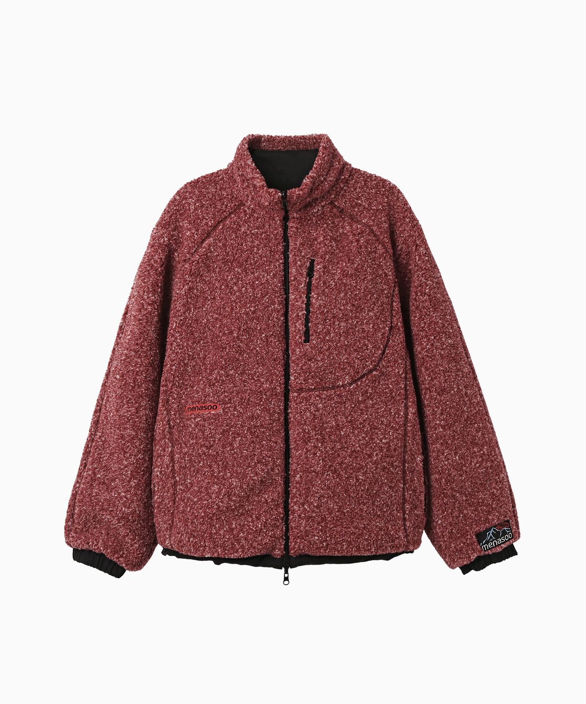 미나수(MENASOO) Dual Shell Dumble Reversible Jacket_Red