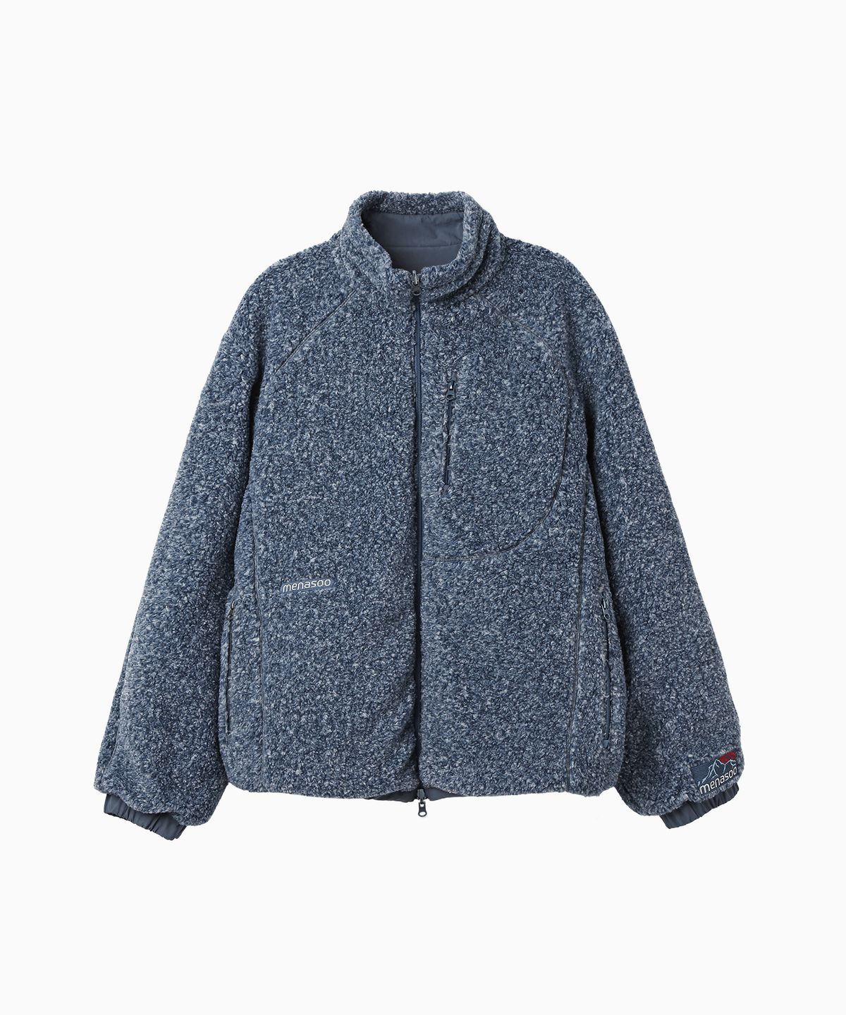 미나수(MENASOO) Dual Shell Dumble Reversible Jacket_Blue
