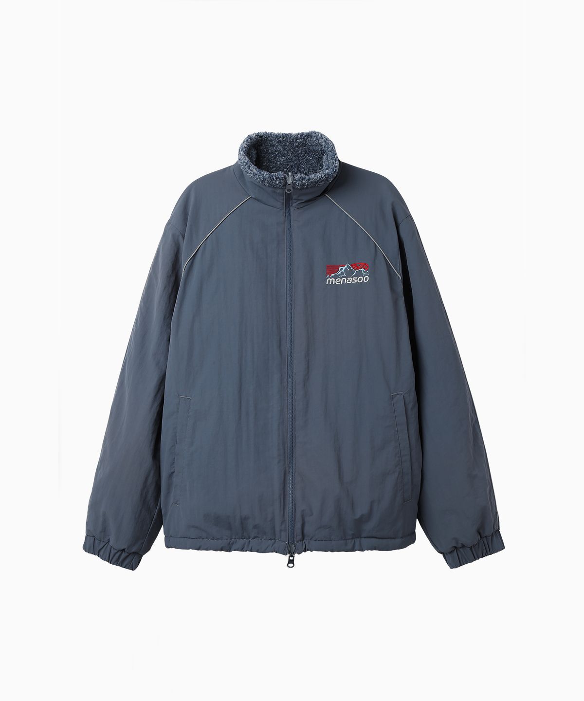 미나수(MENASOO) Dual Shell Dumble Reversible Jacket_Blue