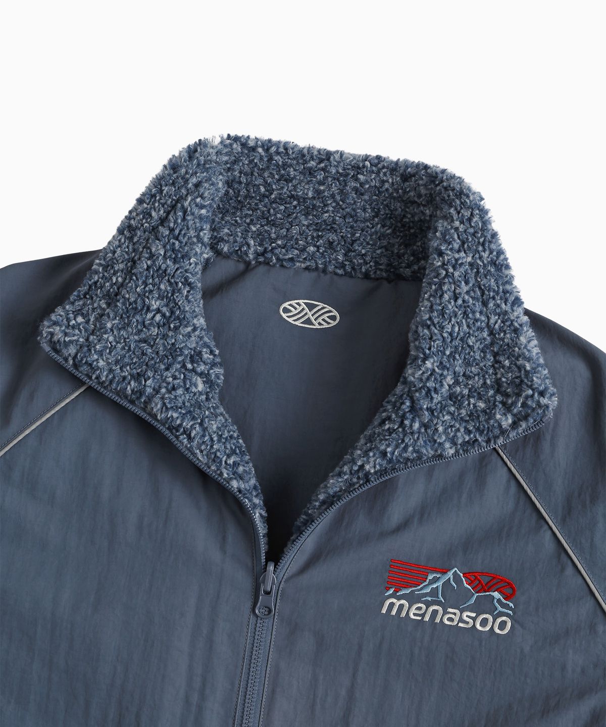 미나수(MENASOO) Dual Shell Dumble Reversible Jacket_Blue