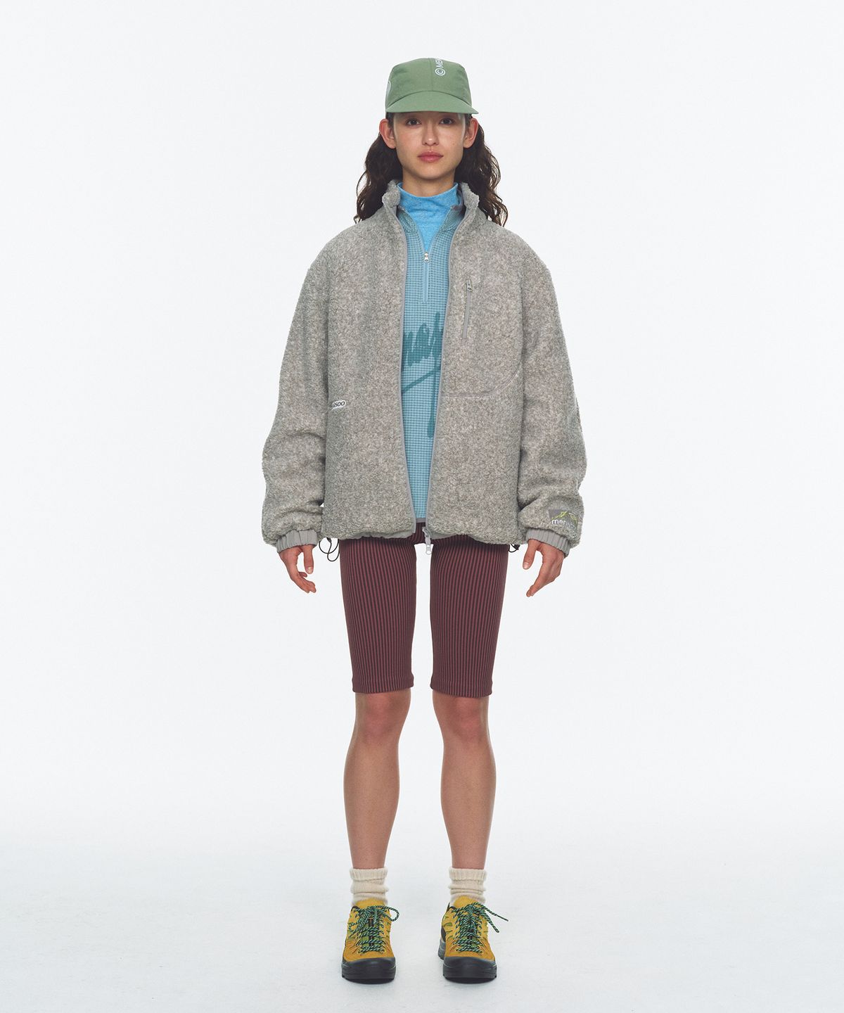 미나수(MENASOO) Dual Shell Dumble Reversible Jacket_Gray