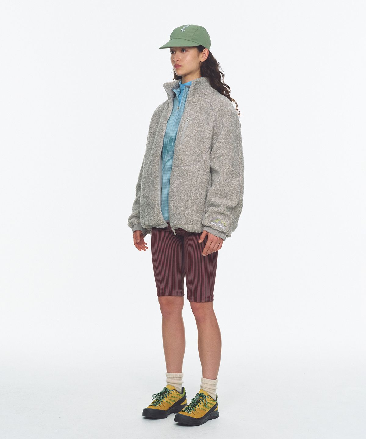 미나수(MENASOO) Dual Shell Dumble Reversible Jacket_Gray